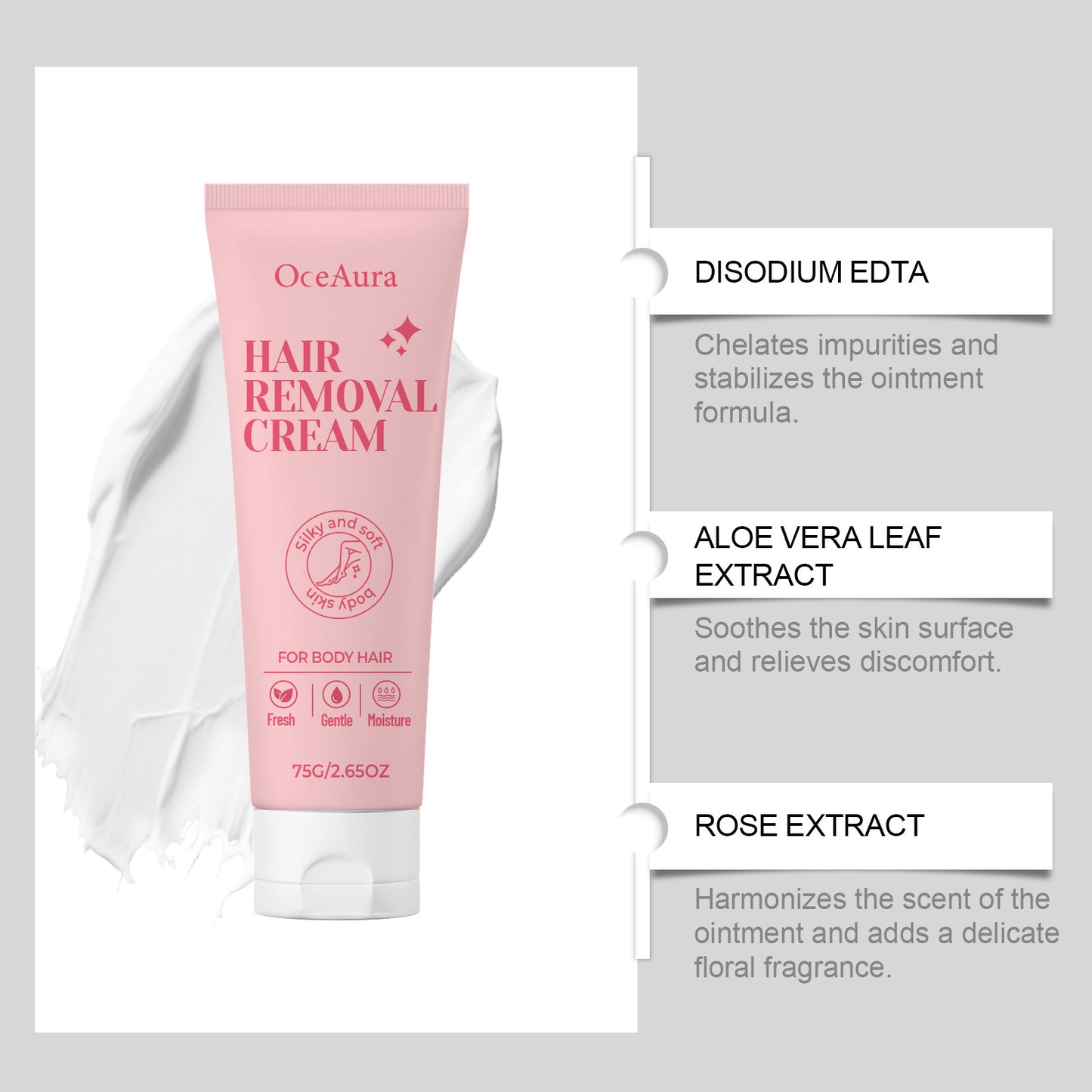 Gentle Hair Removal Cream for Smooth Skin