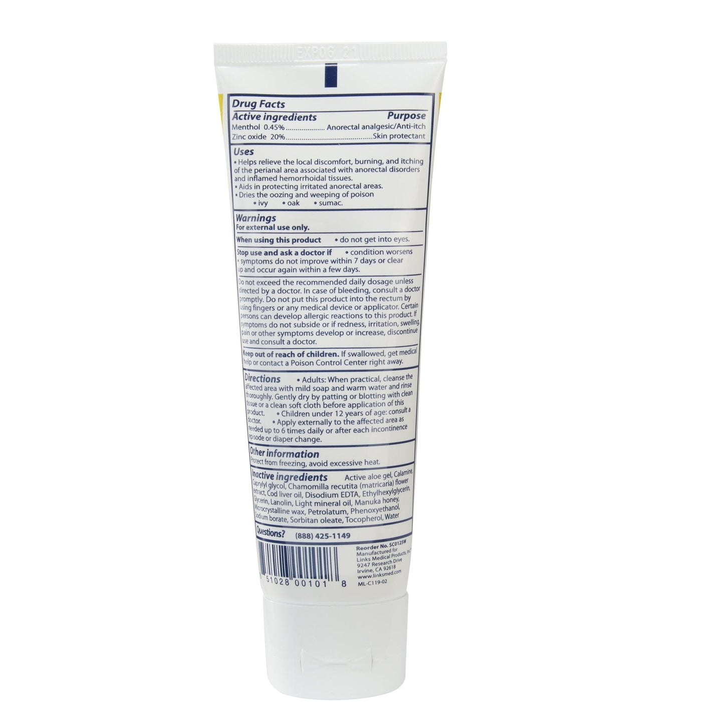Chamosyn® Ointment with Manuka Honey Skin Protectant, 4-ounce tube SC0125W