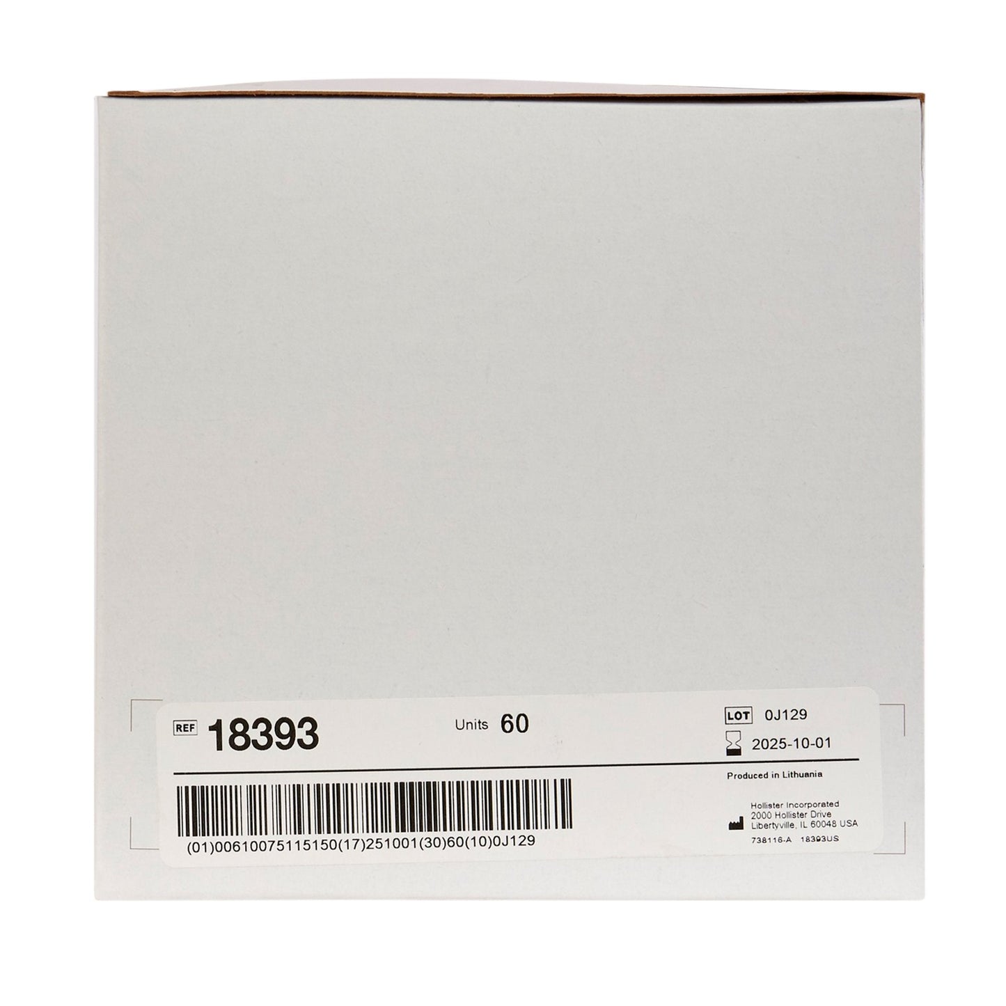 New Image™ 18393 Two-Piece Beige Ostomy Pouch, Pre-cut to Fit 57 mm, Red Match 18393