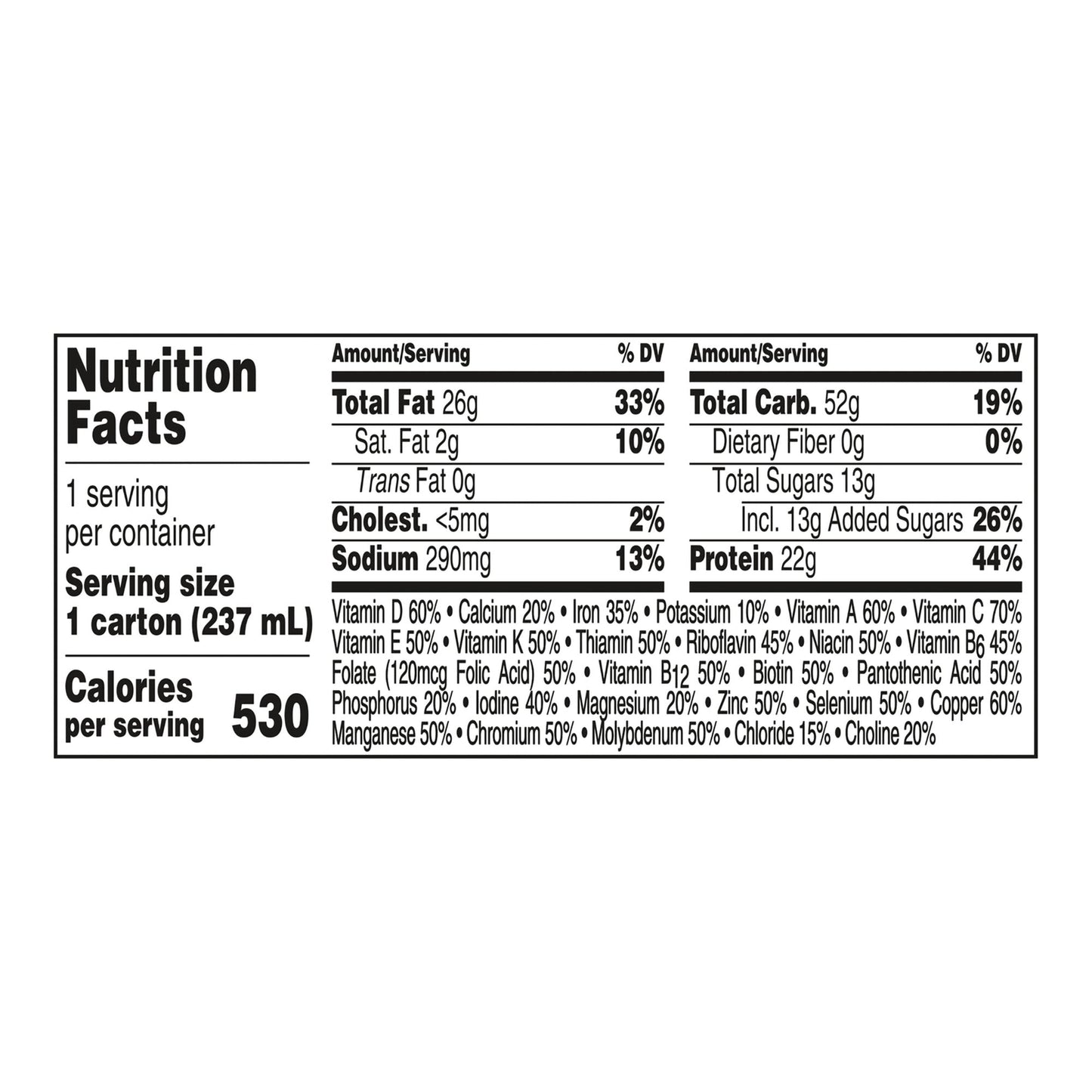 Boost® Very High Calorie Chocolate Nutritional Drink, 8-ounce carton 00043900906584