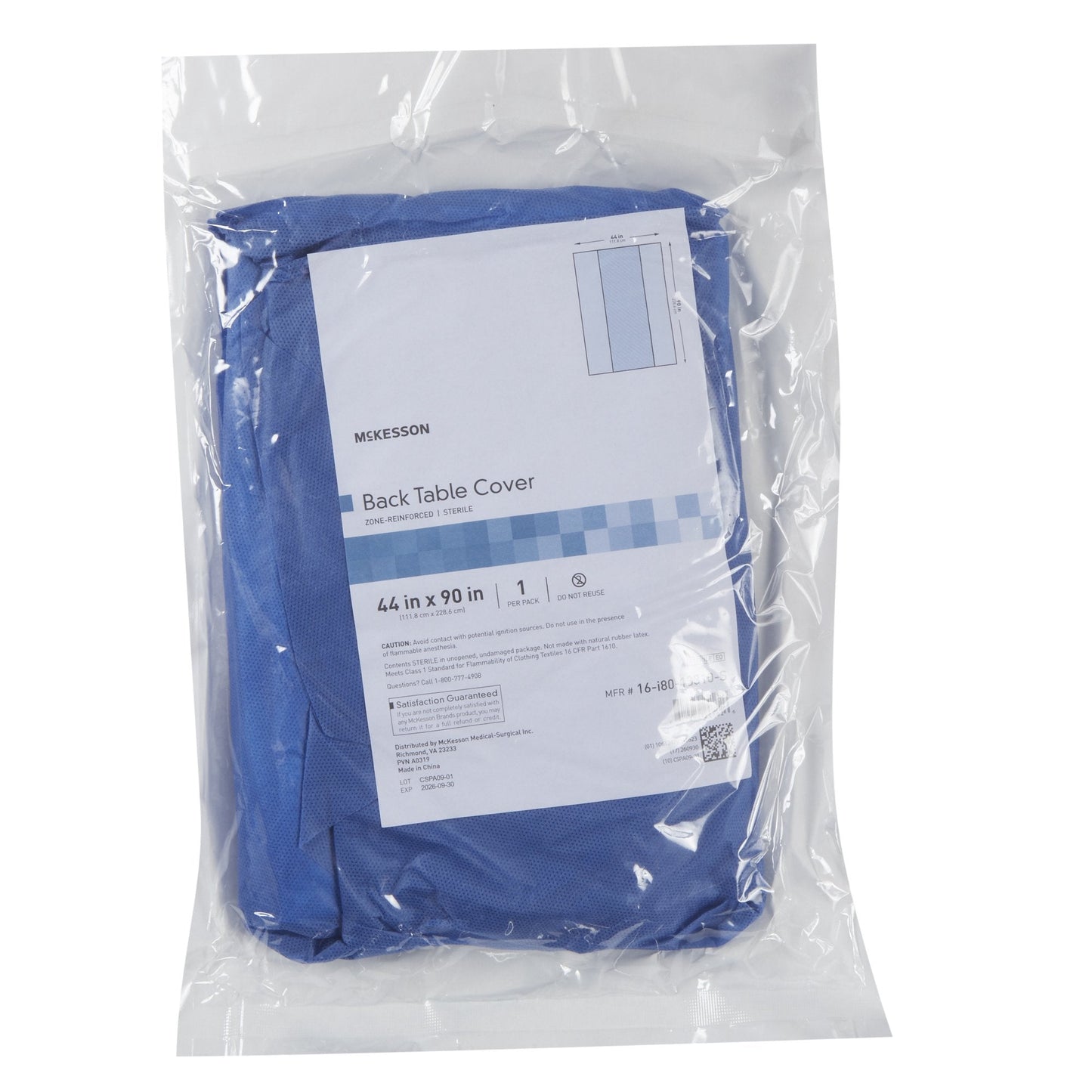 McKesson Table Drape, 44 x 90 Inch 16-I80-13310-S