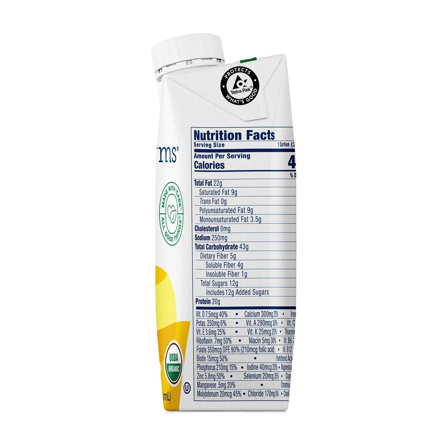 Kate Farms® Renal Support 1.8 Vanilla Nutrition Shake, 8.45-ounce carton 811112030652