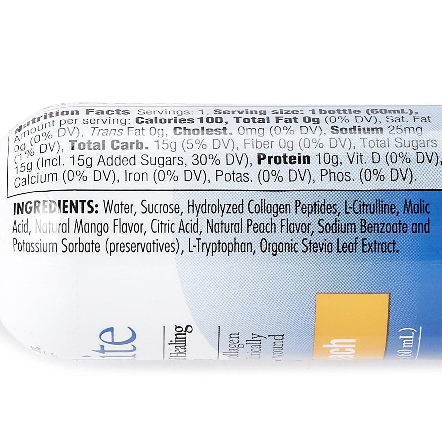 Expedite™ Mango-Peach Concentrated Collagen Dipeptides Medical Food, 2-oz. 18800
