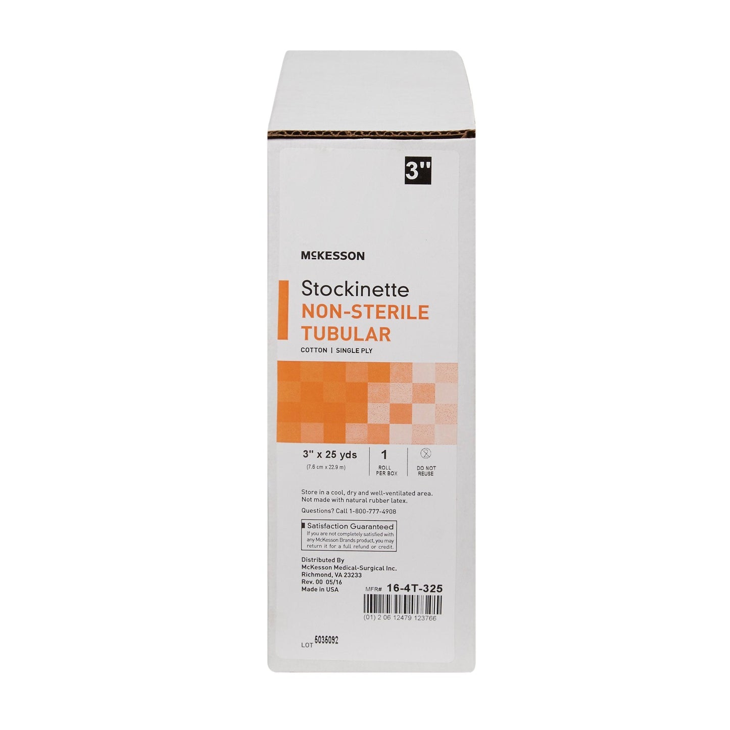 McKesson Beige Cotton Tubular Stockinette, 3 Inch x 25 Yard 16-4T-325