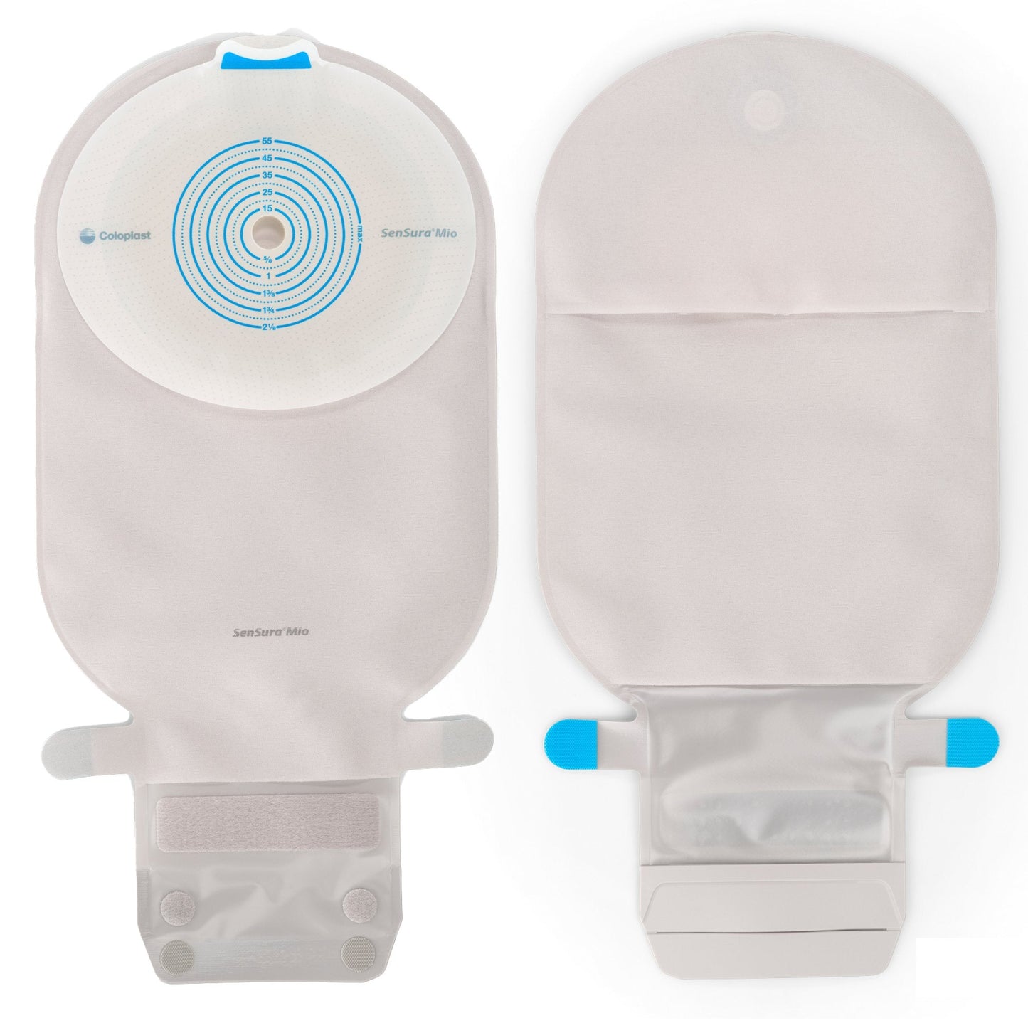 SenSura® Mio Flat 1-Piece Opaque Ostomy Pouch, Trim to fit 10 – 55 mm Stomas 10471