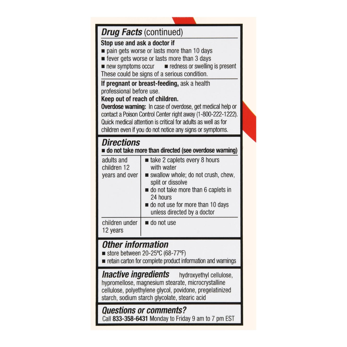 Foster & Thrive™ 8 Hour Pain Relief Acetaminophen 650 mg Caplets 70677112301