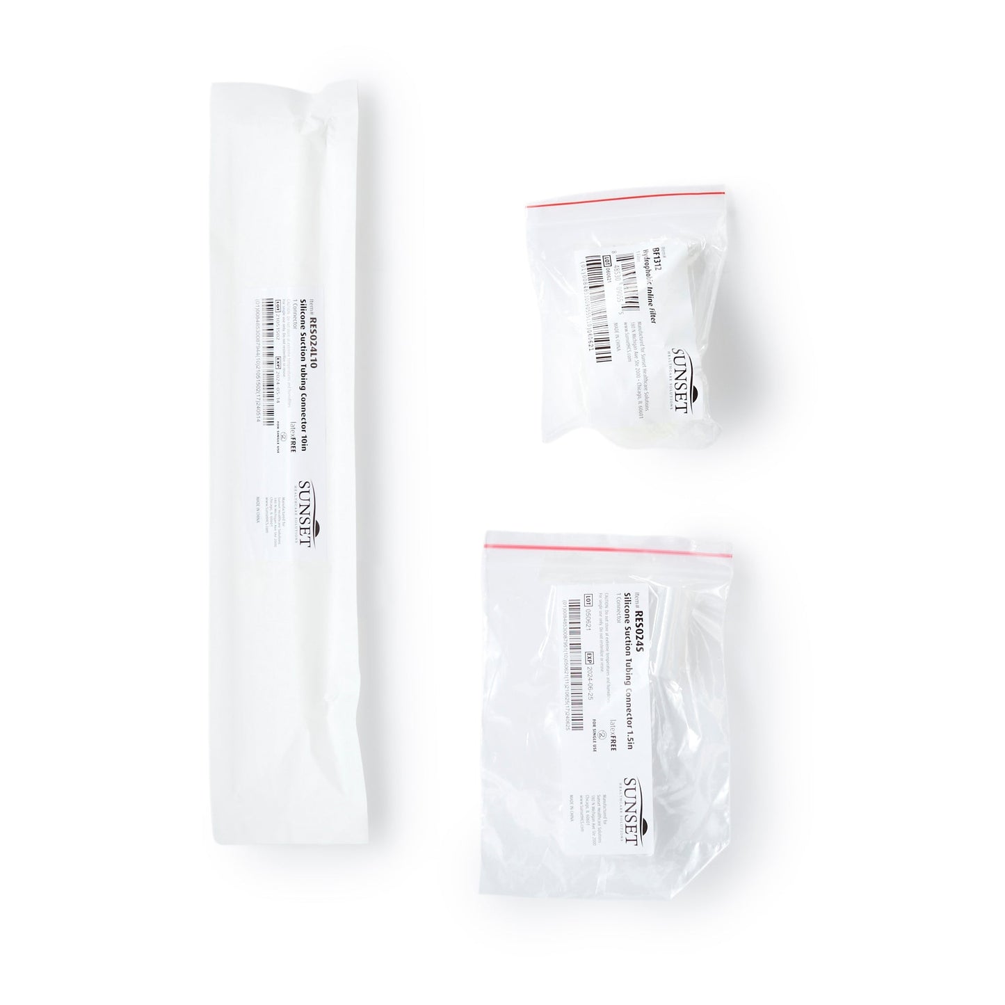 Sunset Healthcare Solutions Suction Filter Component Kit RES024S-KIT