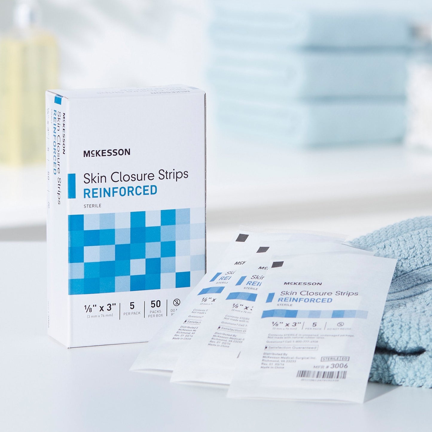 McKesson Skin Closure Strip, 1/8 X 3 Inches 3006
