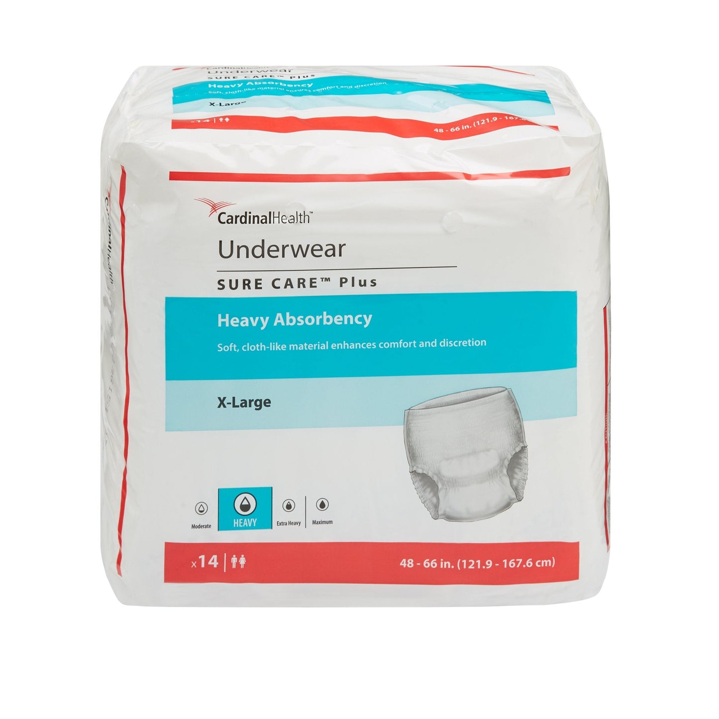 Sure Care™ Plus Heavy Absorbent Underwear, Extra Large 1625