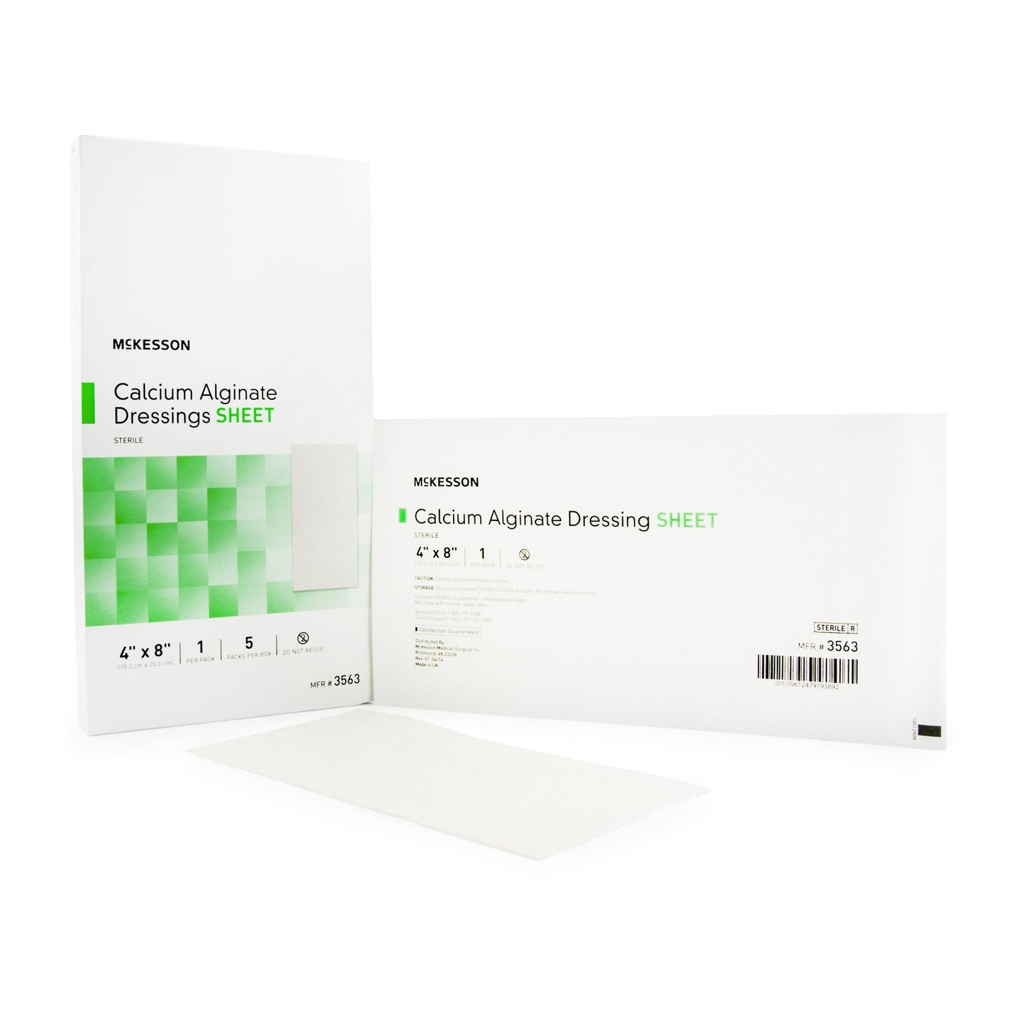 McKesson Alginate Dressing, 4 x 8 inch 3563