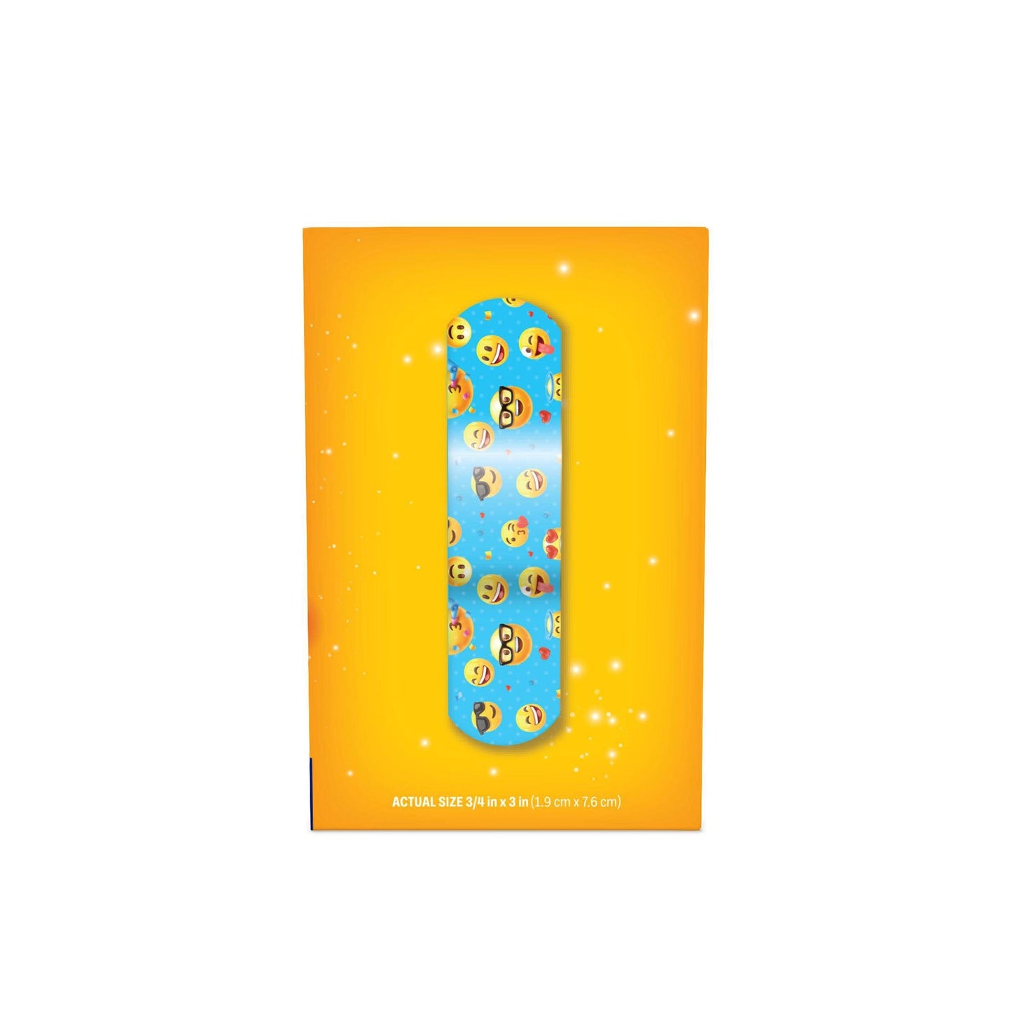 American® White Cross First Aid Emojis Kid Design Adhesive Strip, ¾ x 3 Inch 15606