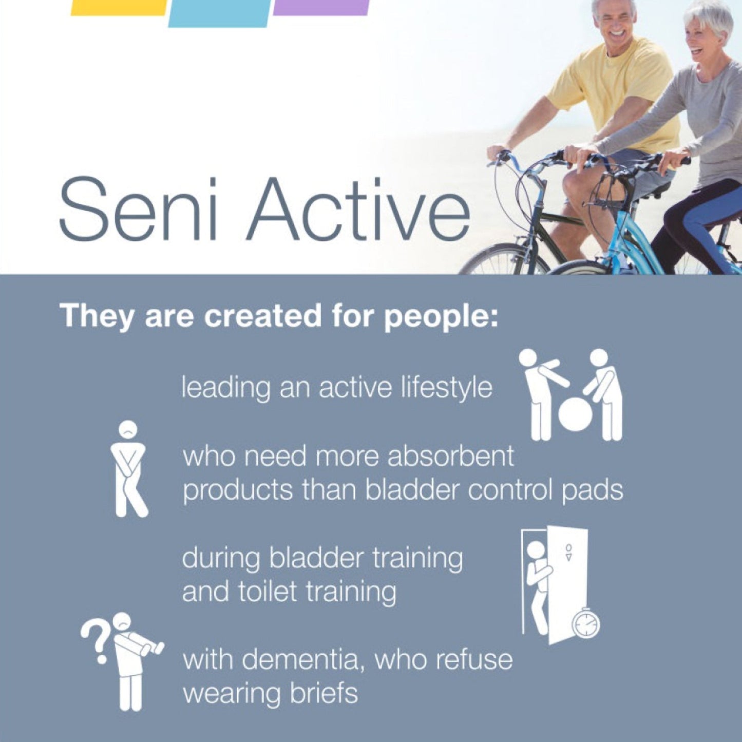 Seni® Active Super Plus Overnight Heavy Absorbent Underwear, Medium S-ME20-AP1