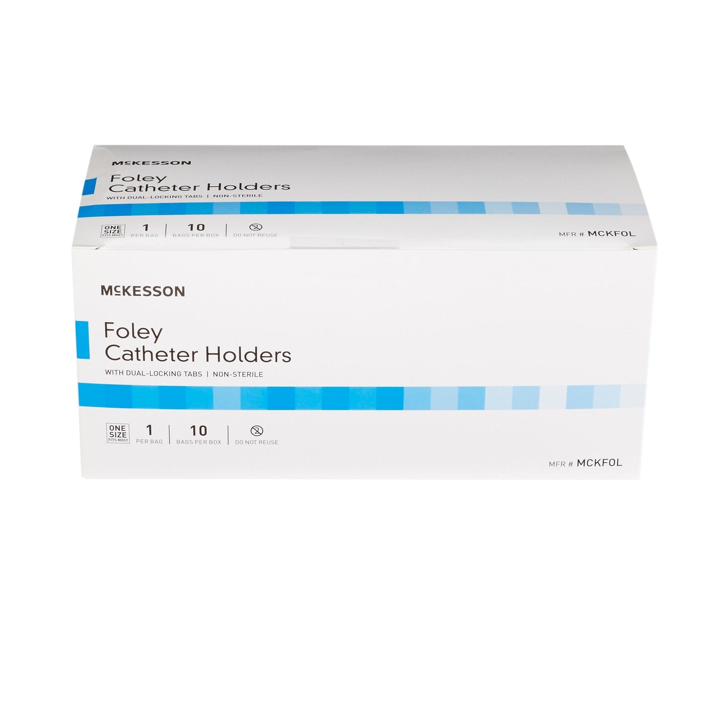 McKesson Foley Catheter Holder Leg Strap With Dual-Locking Tabs, 2 x 24 Inch MCKFOL