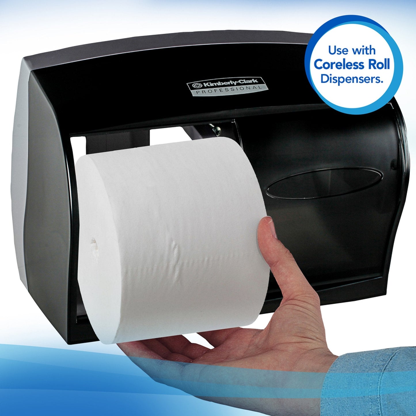 Scott Essential Toilet Tissue, 2-Ply, Standard Size, Coreless Roll 04007