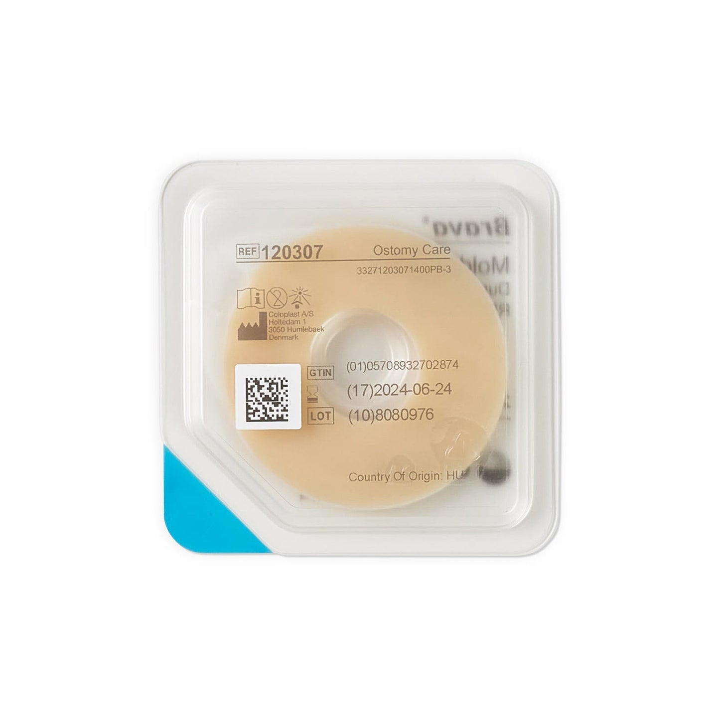 Brava® Moldable Ostomy Ring 2-mm Thick, 2 in. Diameter, Moldable, Alcohol-Free 120307
