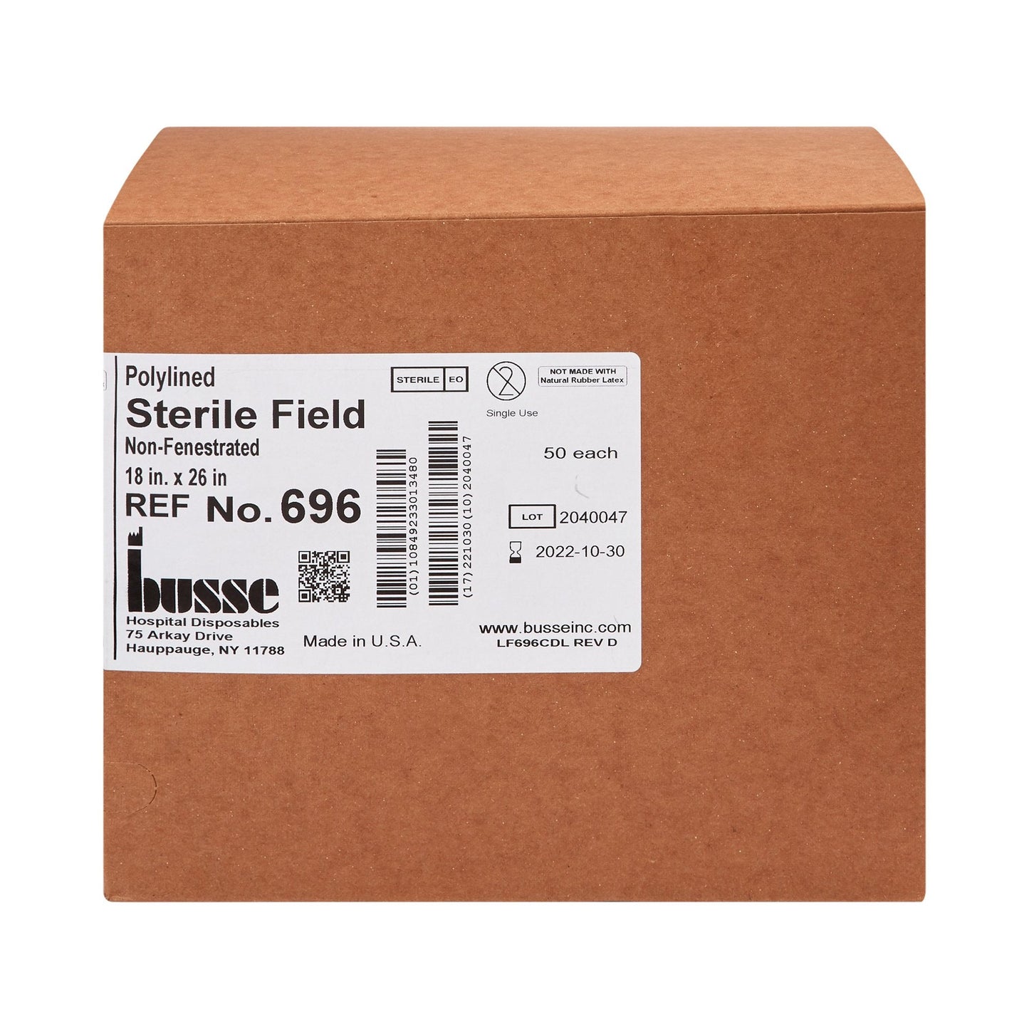 Busse Hospital Sterile Field General Purpose Drape, 18 x 26 Inch 696