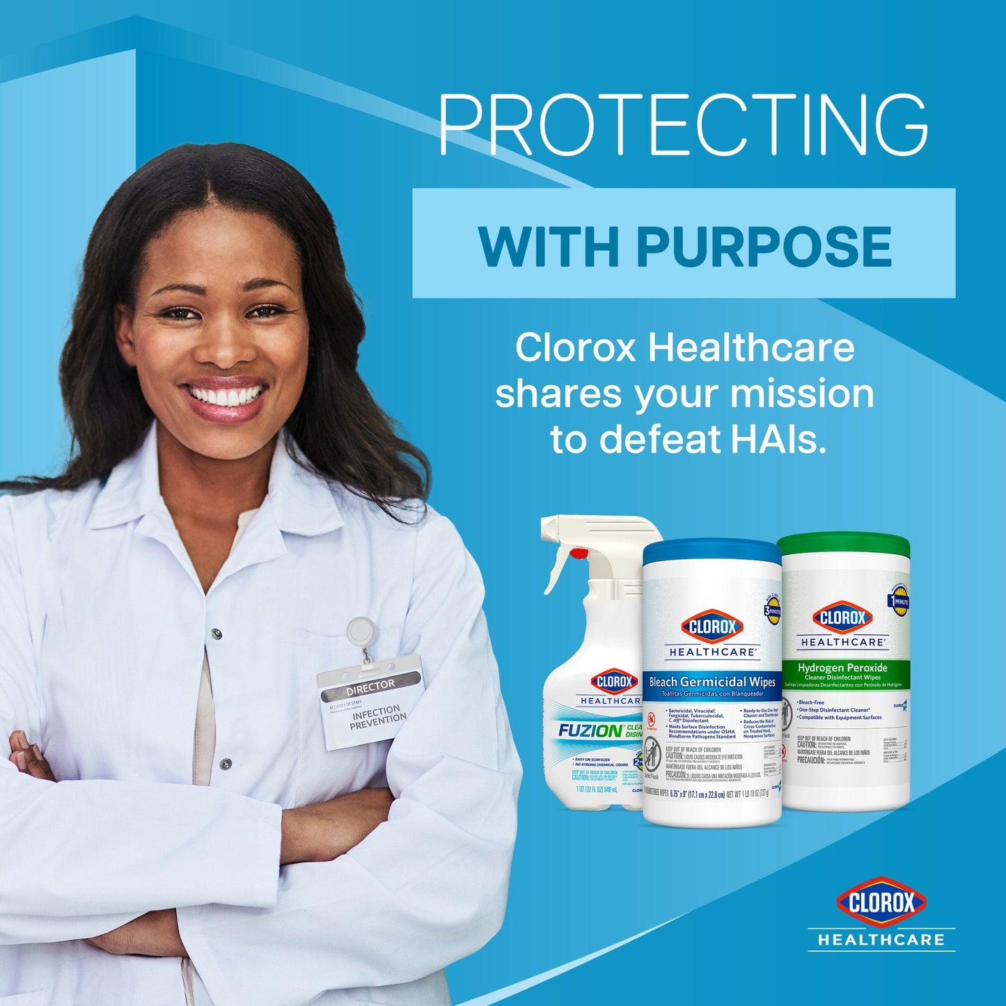 Clorox Healthcare® Bleach Germicidal Wipes, Canister, 150 ct. 30577