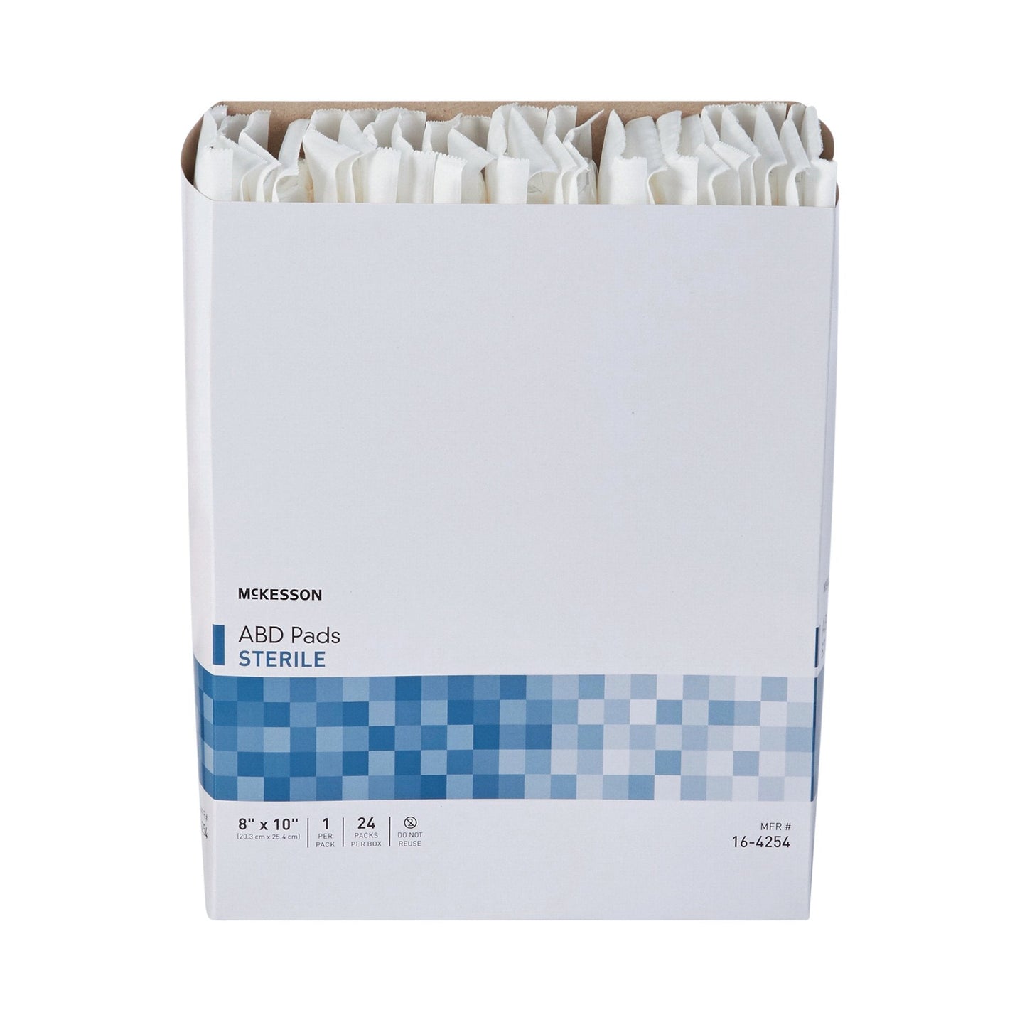 McKesson Sterile Abdominal Pad, 8 x 10 Inch 16-4254