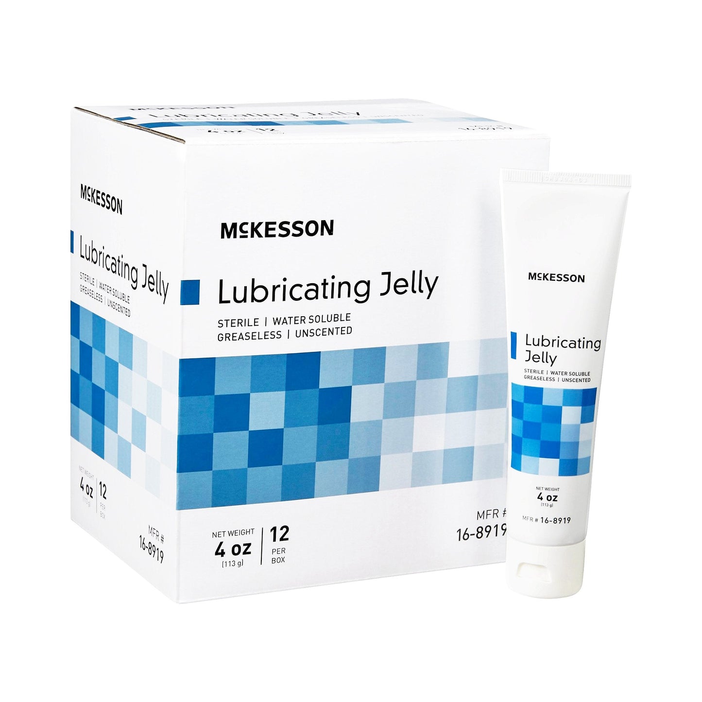 McKesson Lubricating Jelly, 4-ounce Tube 16-8919