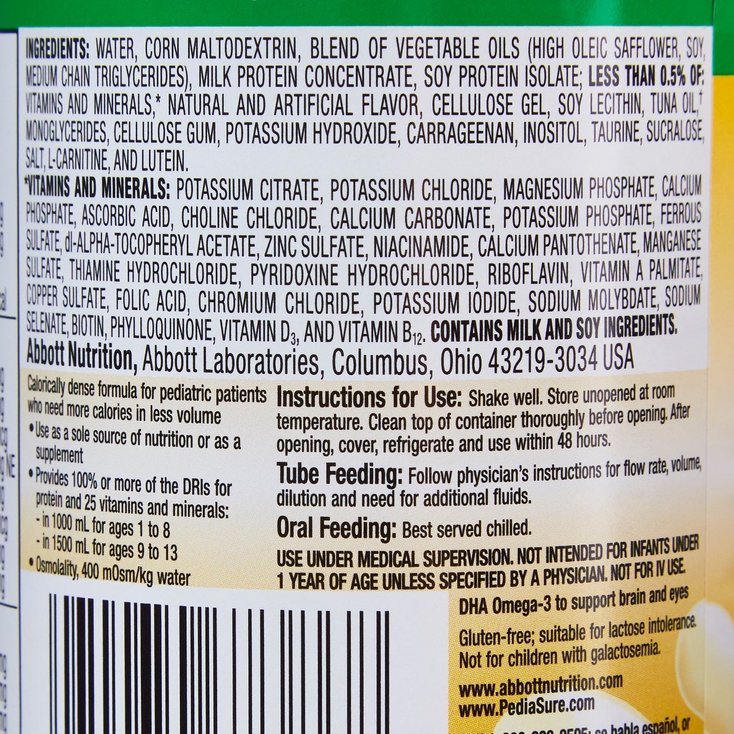 PediaSure® 1.5 Cal Therapeutic Nutrition, Vanilla, 8-ounce can 67378
