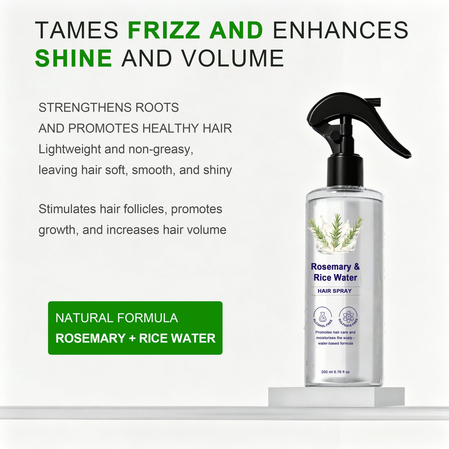 Rosemary Rice Water Hair Moisturizing Spray