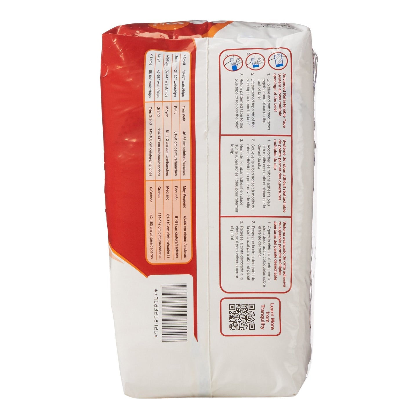 Tranquility® ATN Maximum Protection Incontinence Brief, Small 2184