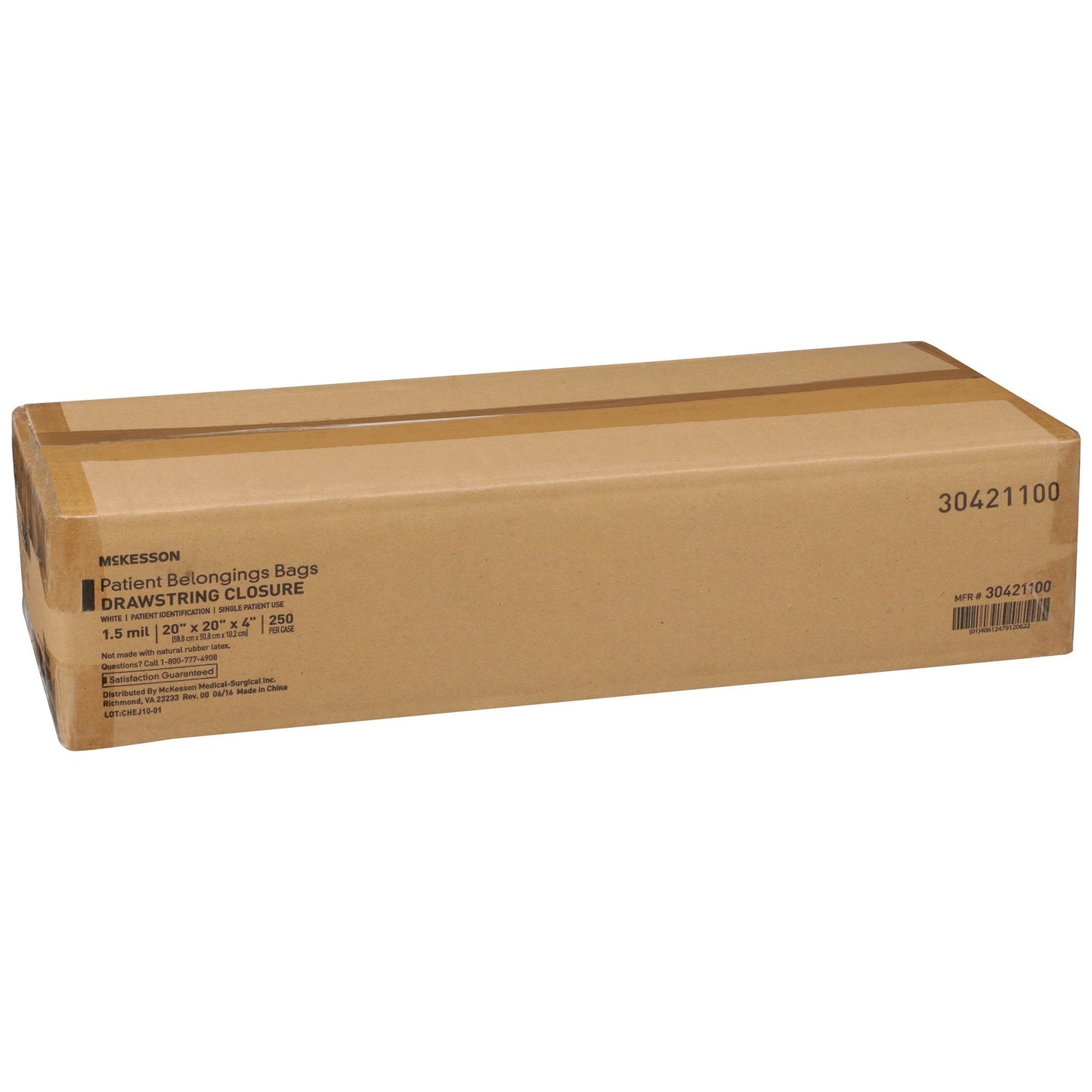 McKesson Patient Belongings Bag, White 30421100
