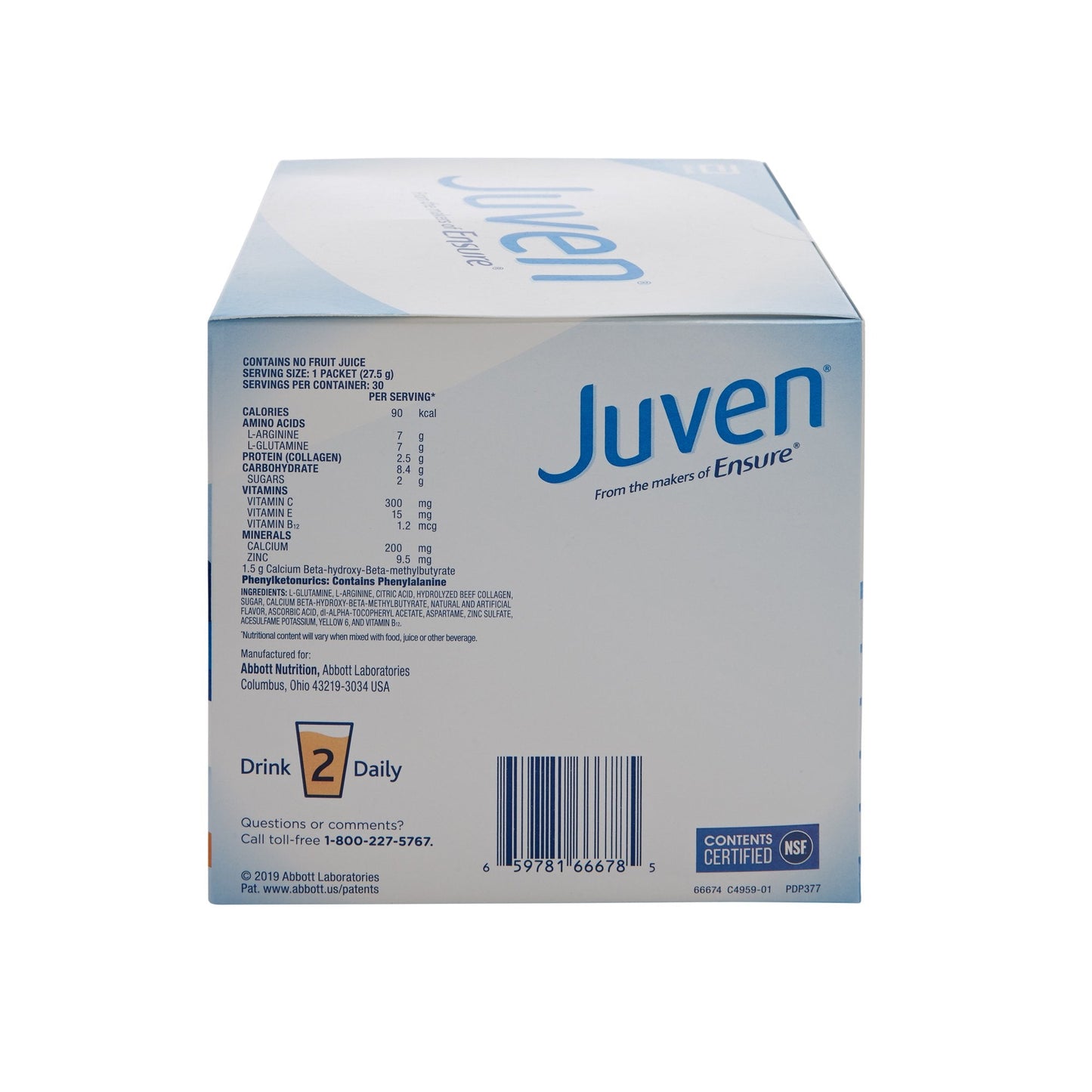 Juven® Orange Arginine/Glutamine Therapeutic Nutrition Powder 66674