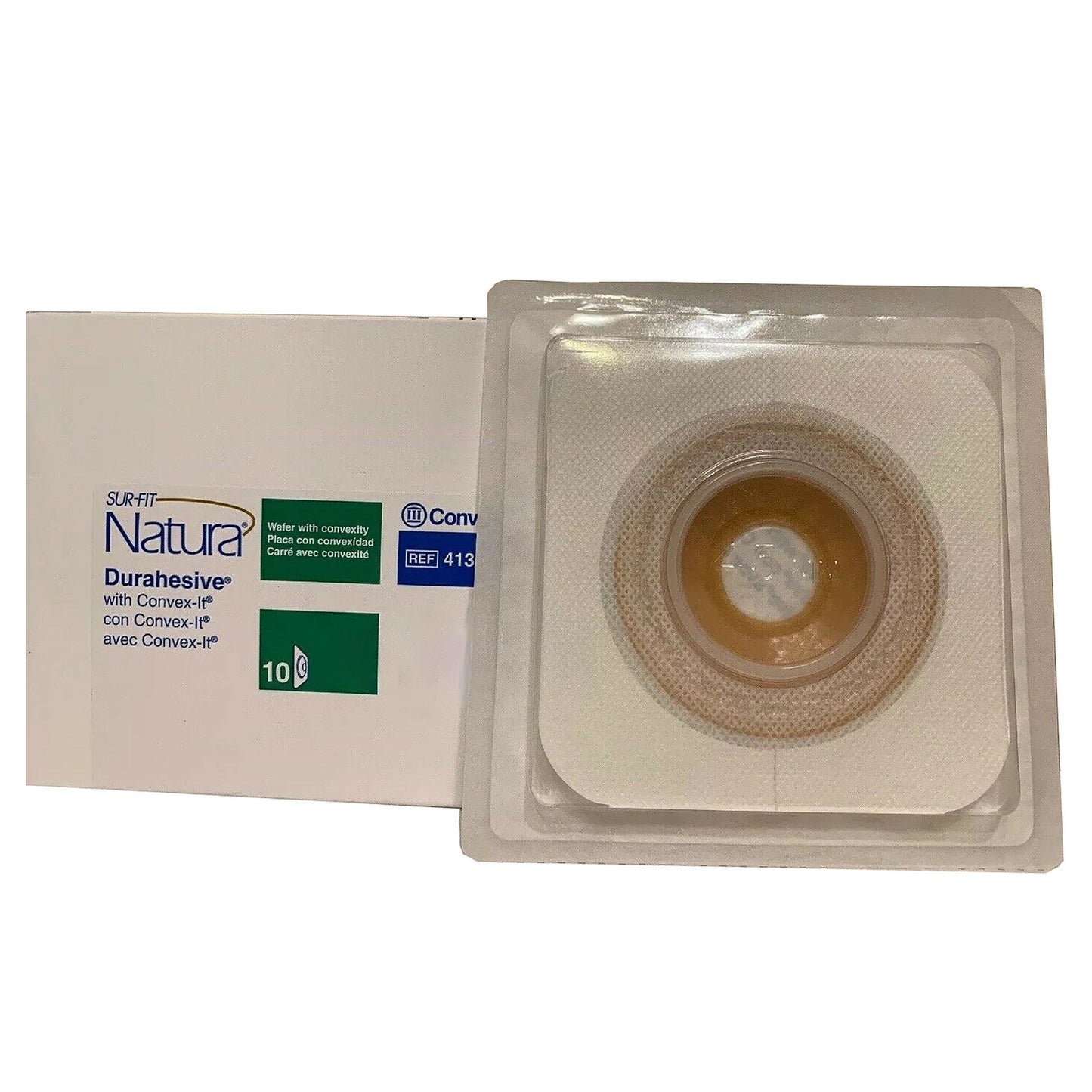 Sur-Fit Natura® Durahesive® Ostomy Barrier With 7/8-1¼ Inch Stoma Opening 411802