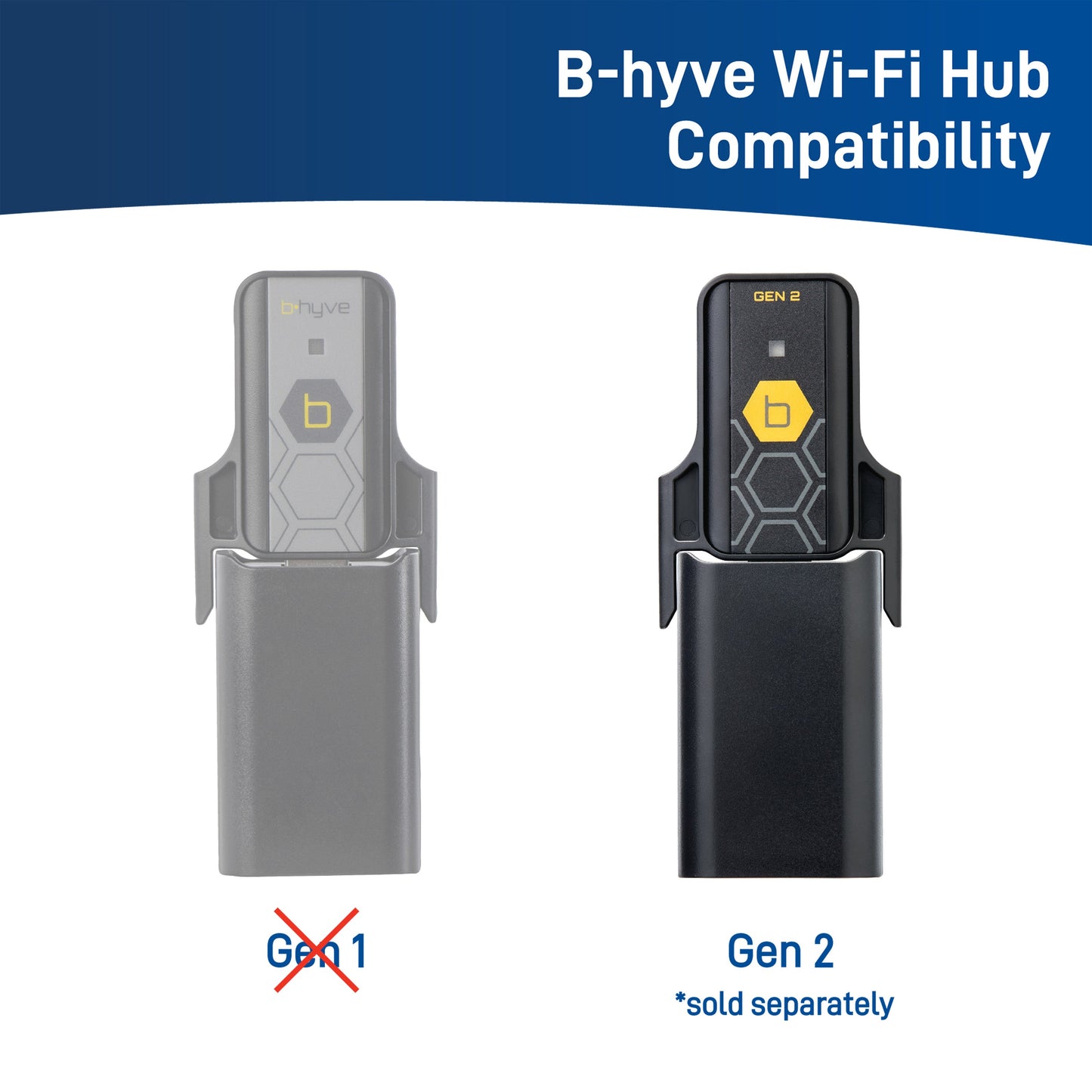 B-hyve XD Bluetooth 2-Outlet Hose Faucet Timer w/Hub | 24637