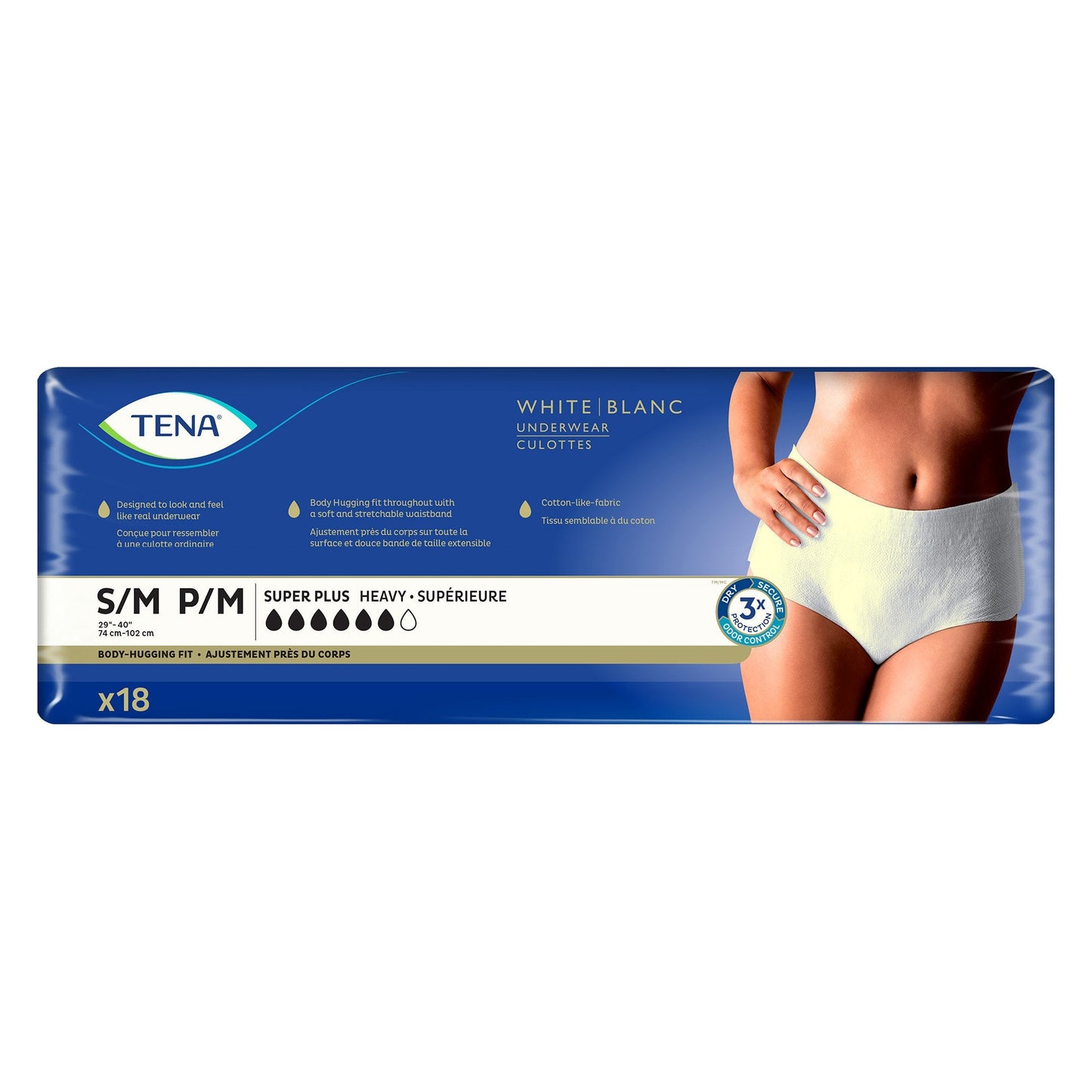 Tena® Women™ Super Plus Heavy Absorbent Underwear, Small / Medium 54285