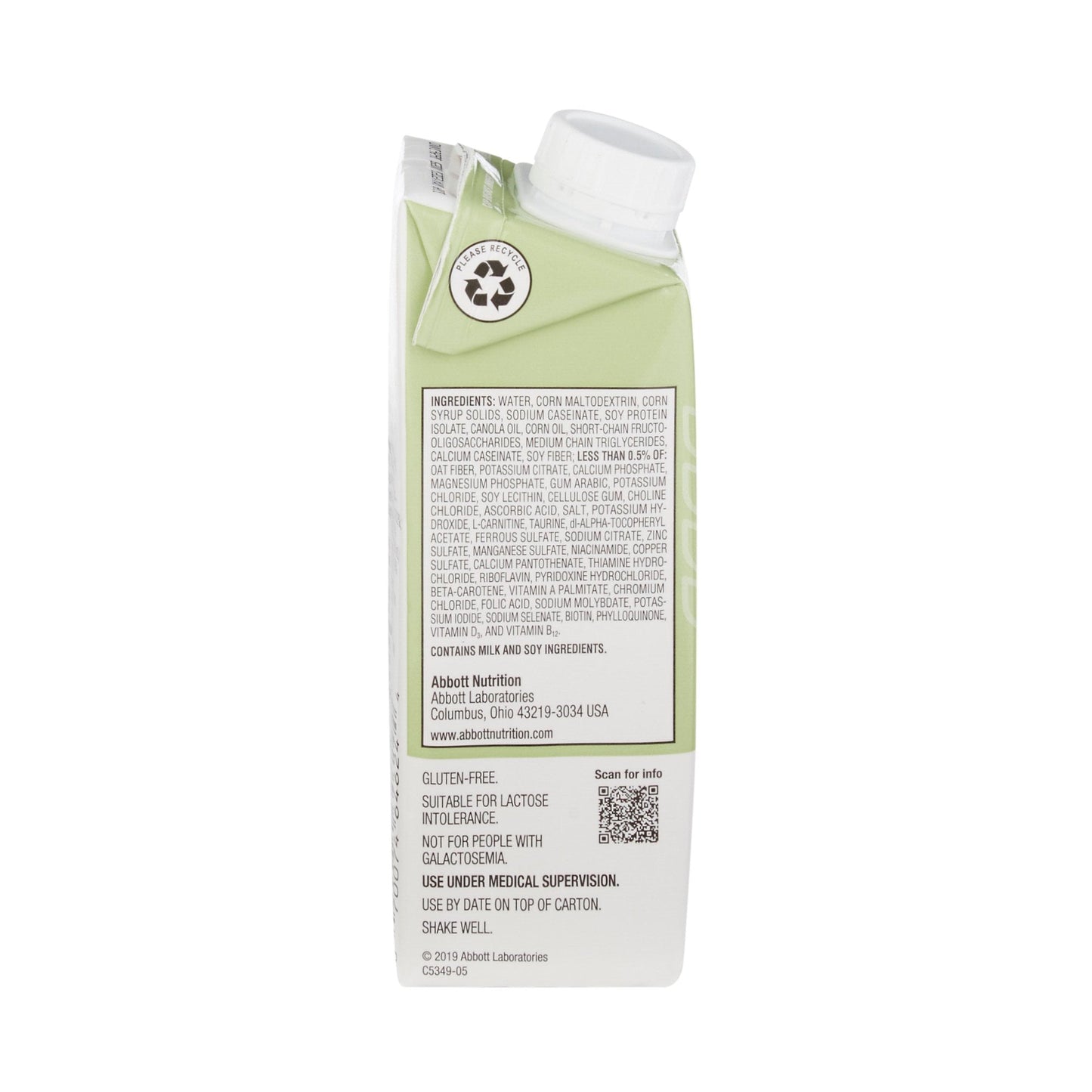 Jevity 1.2 with Fiber® Complete, Balanced Nutrition, 8-ounce carton 64625