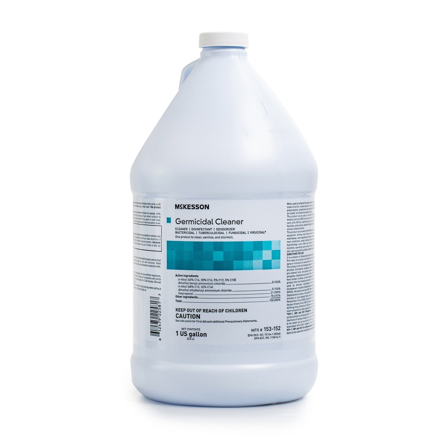 McKesson Germicidal Surface Disinfectant Cleaner, Jug, 1 gal. 153-152