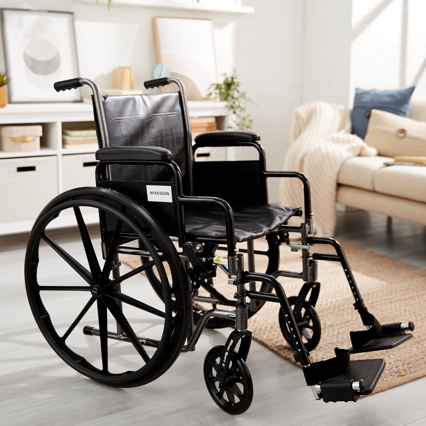 McKesson Wheelchair, 18 Inch Seat Width 146-SSP218DDA-SF
