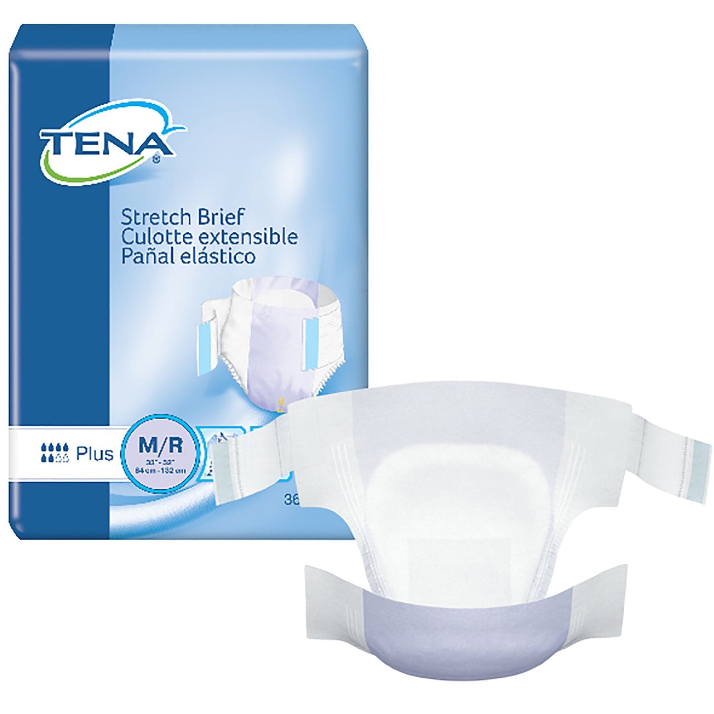 Tena® Stretch™ Plus Incontinence Brief, Medium 67602