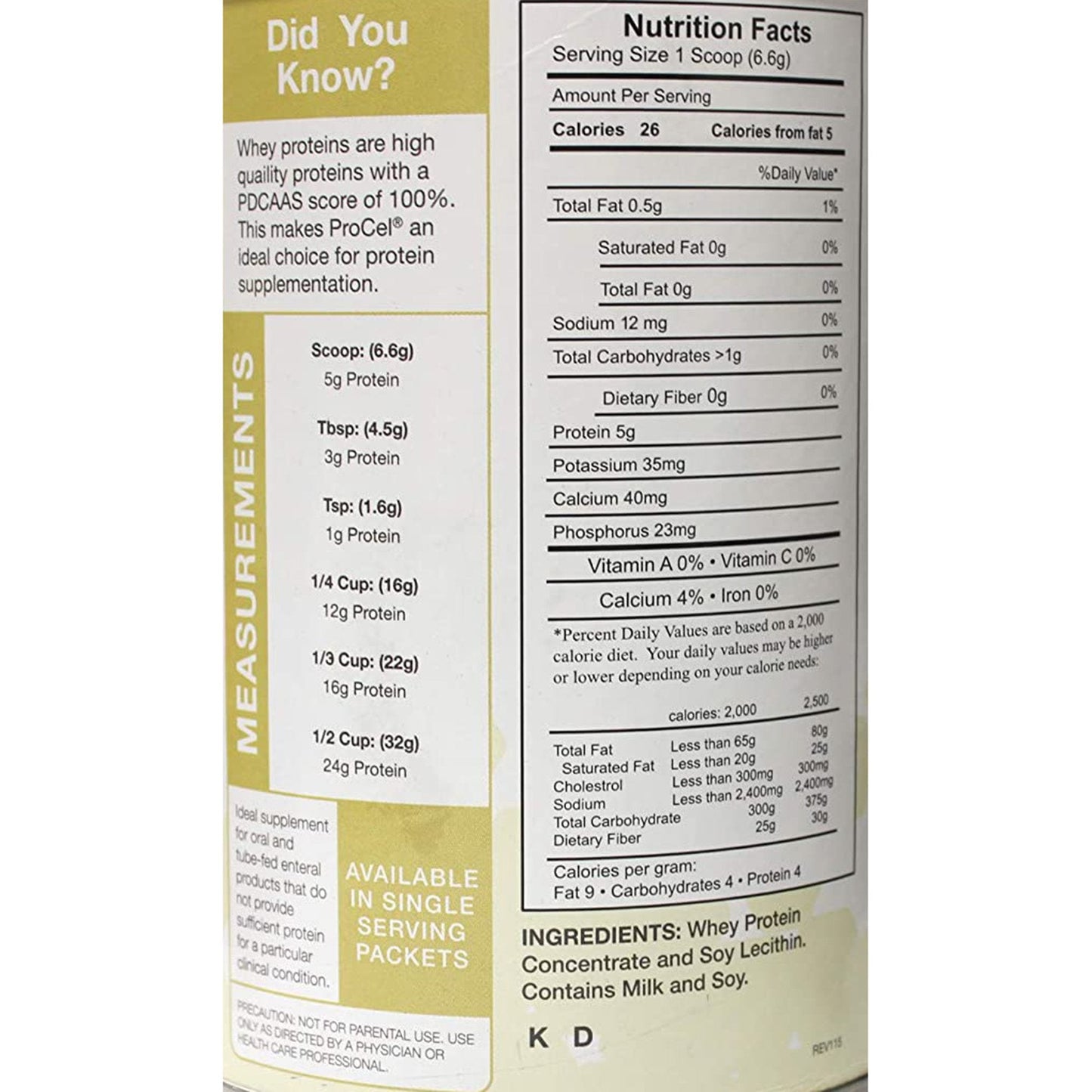 ProCel® Whey Protein Powder, 10-ounce Can GH-80