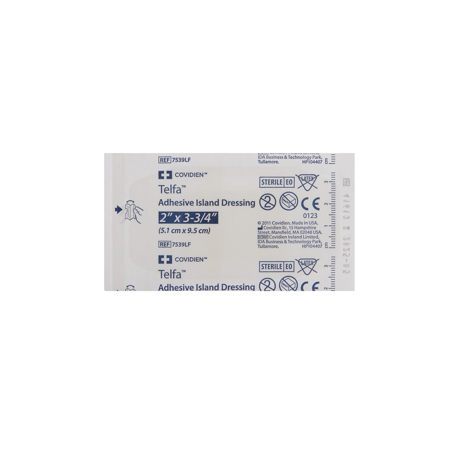 Telfa™ White Adhesive Strip, 2 x 3-3/4 Inch 7539LF