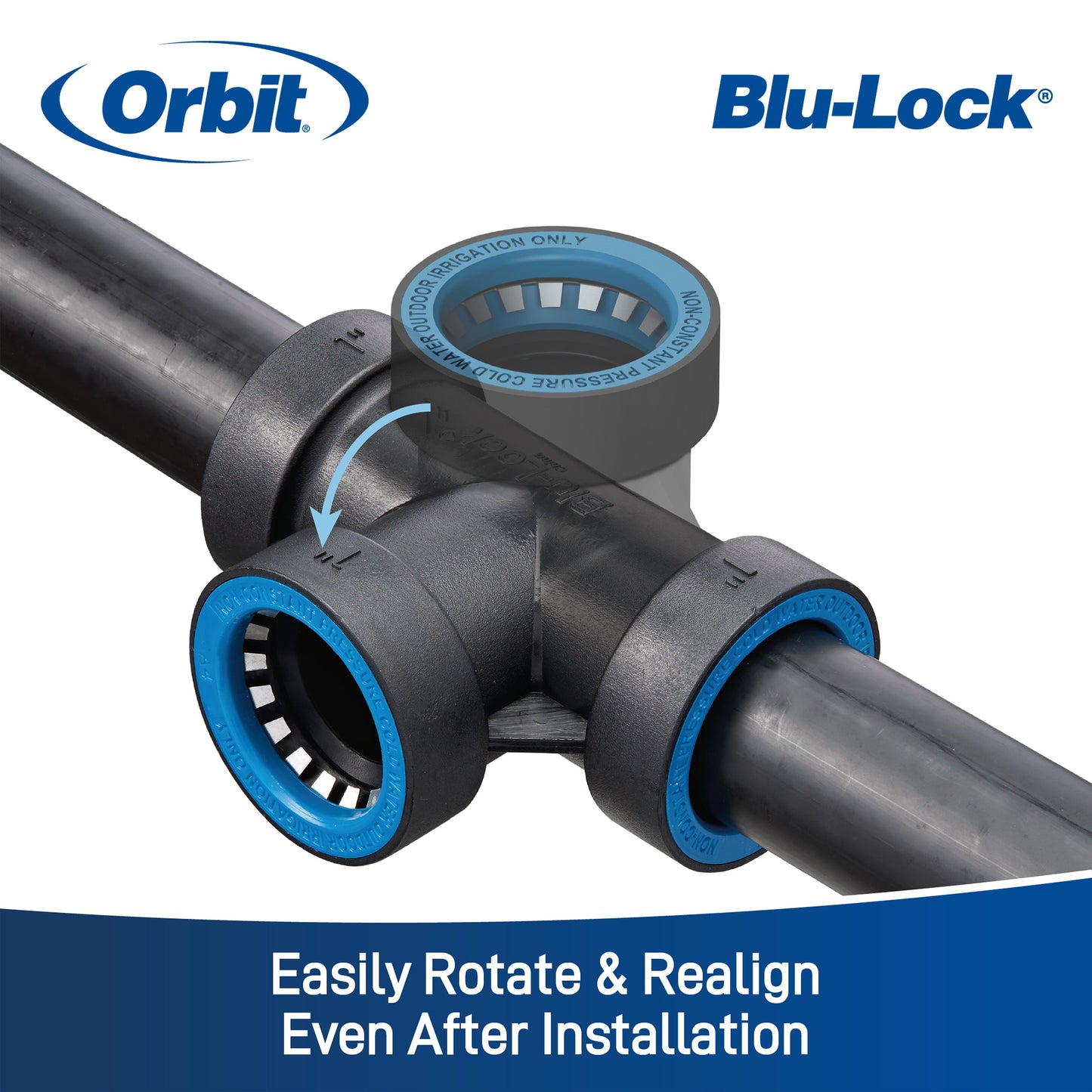 3/4" x 1/2" Blu-Lock Reducing Coupling 31377