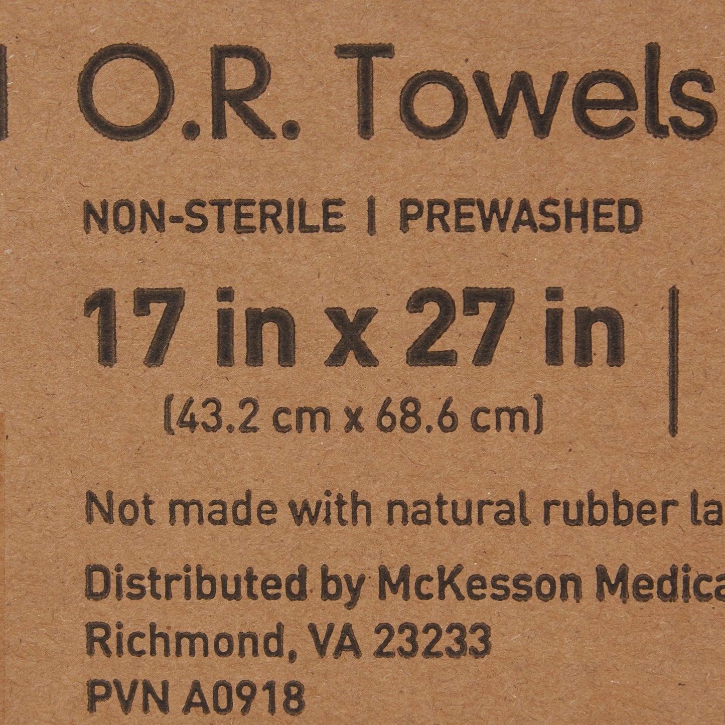 McKesson Blue O.R. Towel, 17 x 27 Inch 16-6000-B