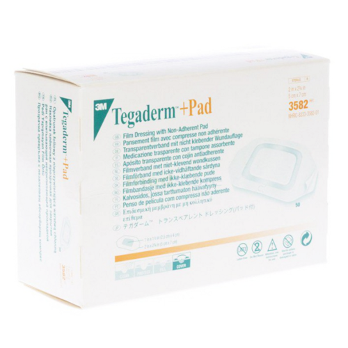 3M™ Tegaderm™ +Pad Film Dressing with Non-Adherent Pad - 3582
