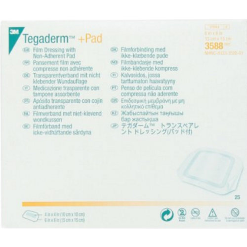 3M™ Tegaderm™ +Pad Film Dressing with Non-Adherent Pad