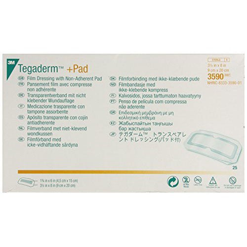 3M™ Tegaderm™ +Pad Film Dressing with Non-Adherent Pad