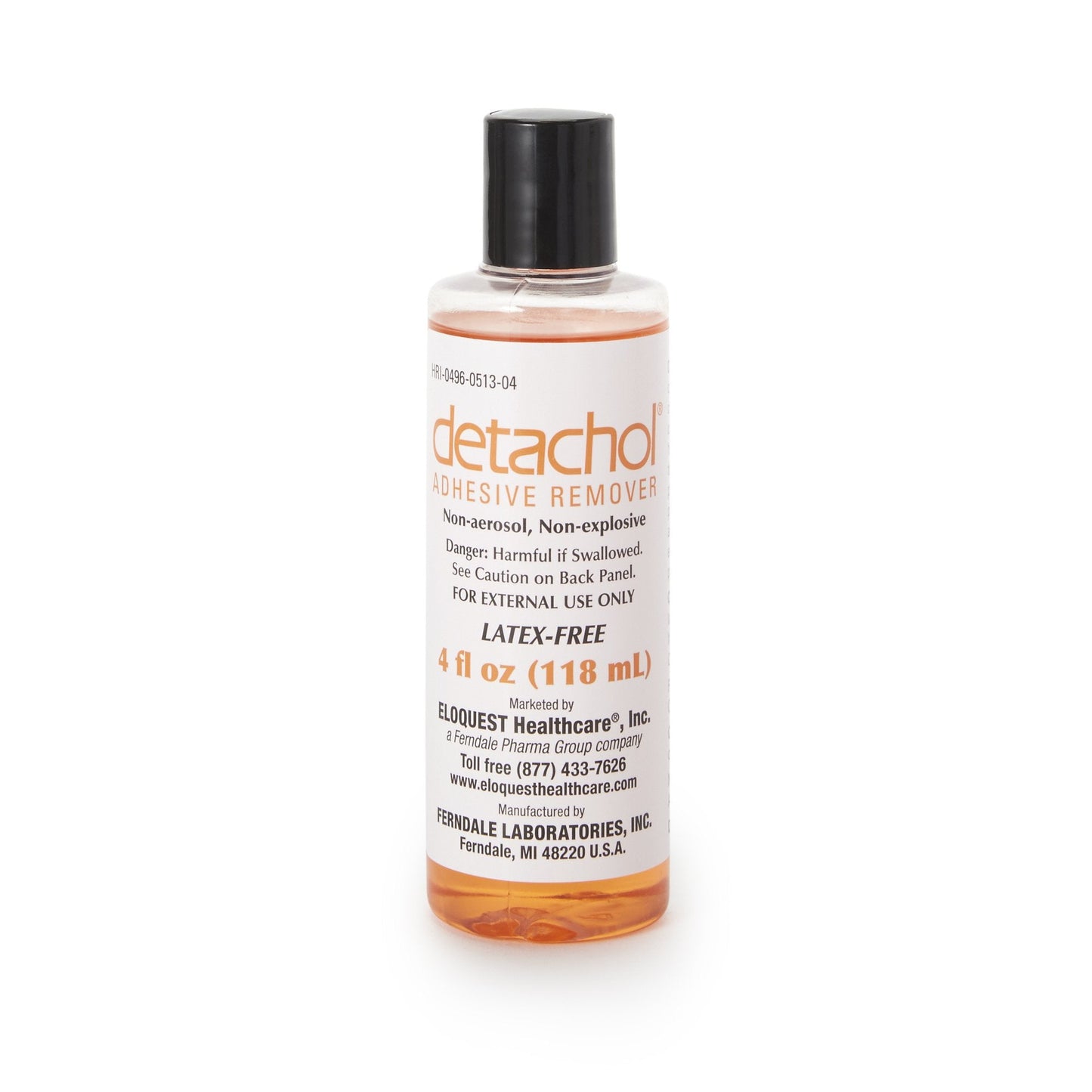 Detachol Adhesive Remover, 4-ounce bottle 0513-04