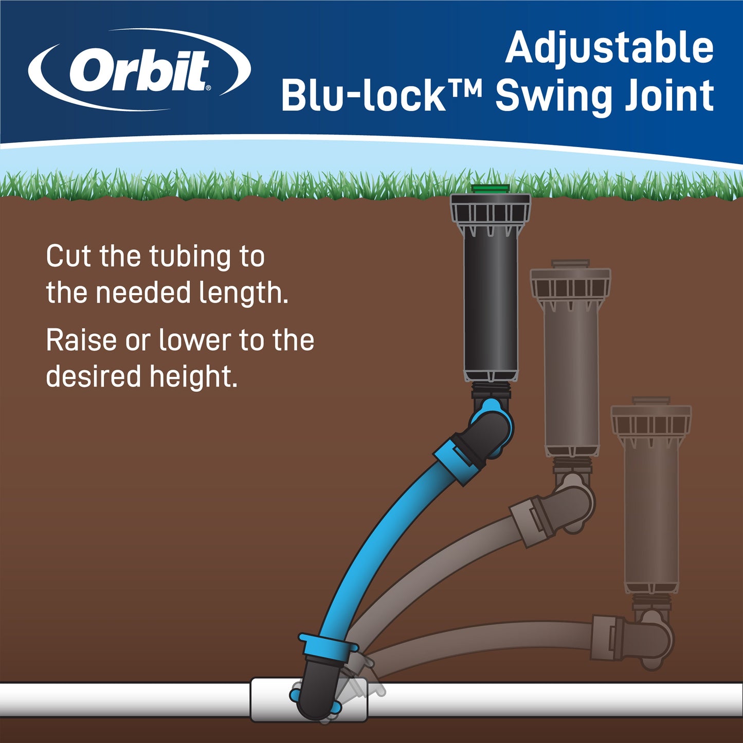 1/2" Blu-Lock x 1/2" MPT Tee 31979