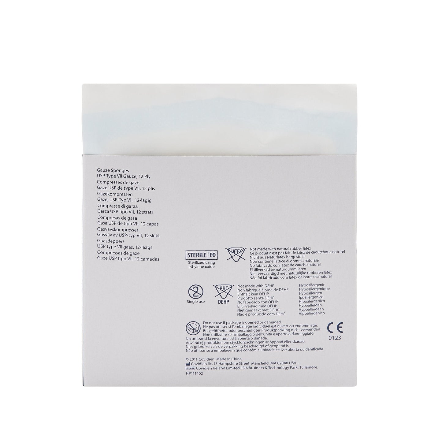 Curity™ Sterile USP Type VII Gauze Sponge, 4 x 4 Inch, 12-Ply 3033
