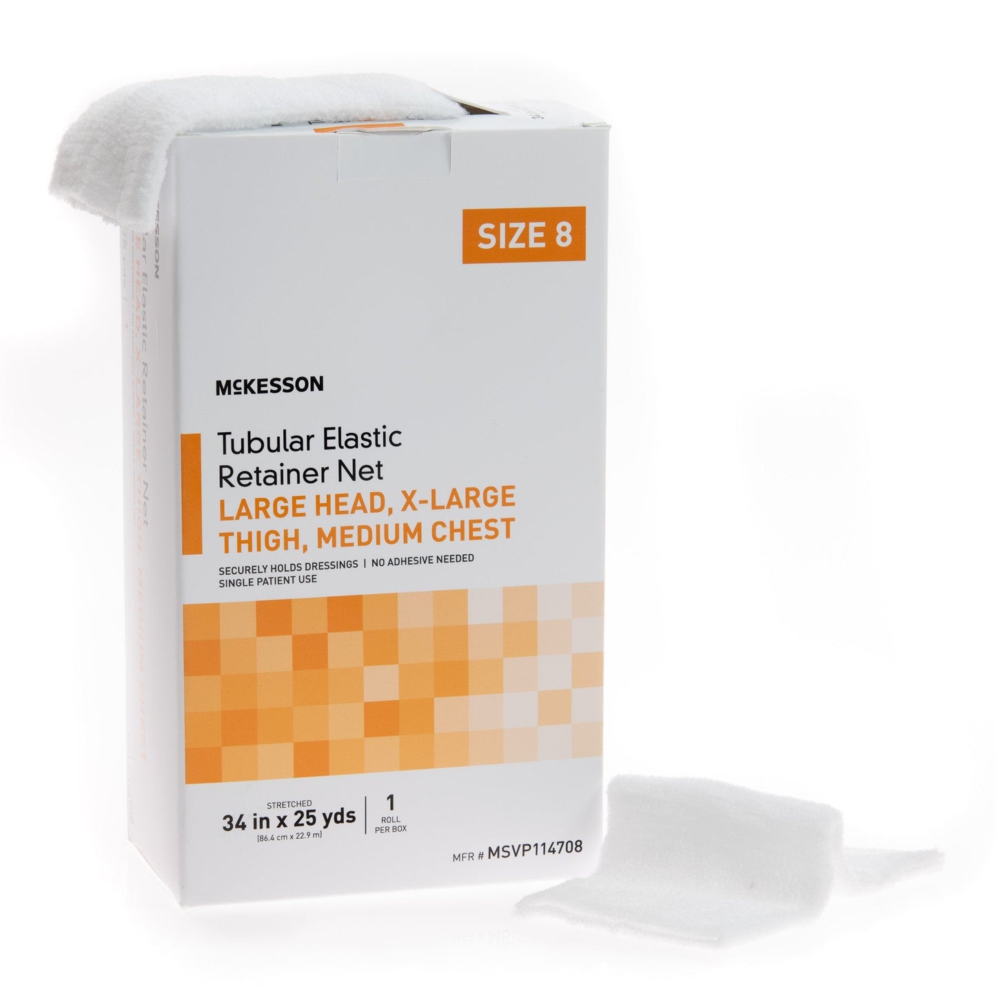 McKesson Tubular Bandage, Size 8, 25 Yard MSVP114708