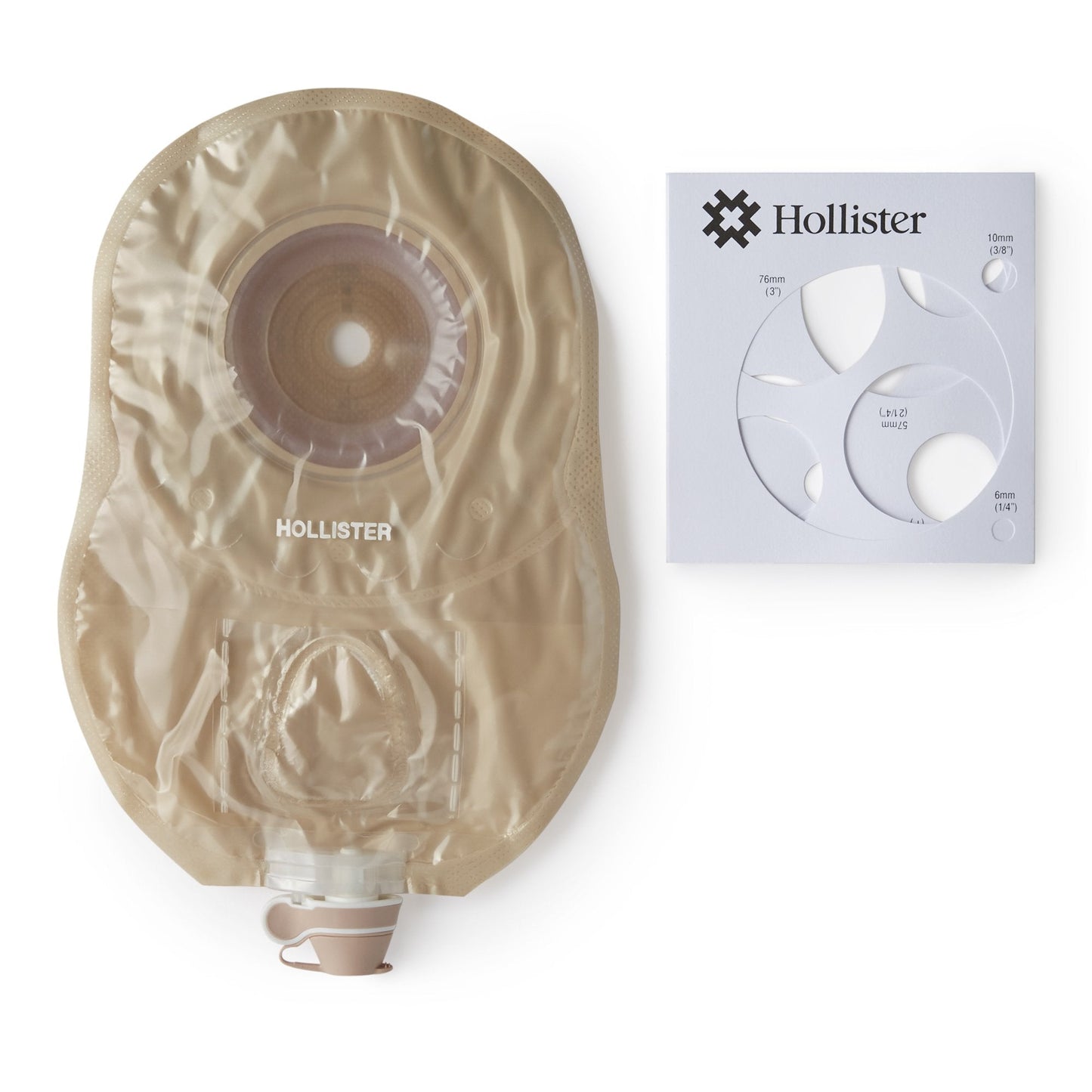CeraPlus™ Soft Convex 1-Piece Ultra Clear Urostomy Pouch, Cut to fit up to 38 mm 84138