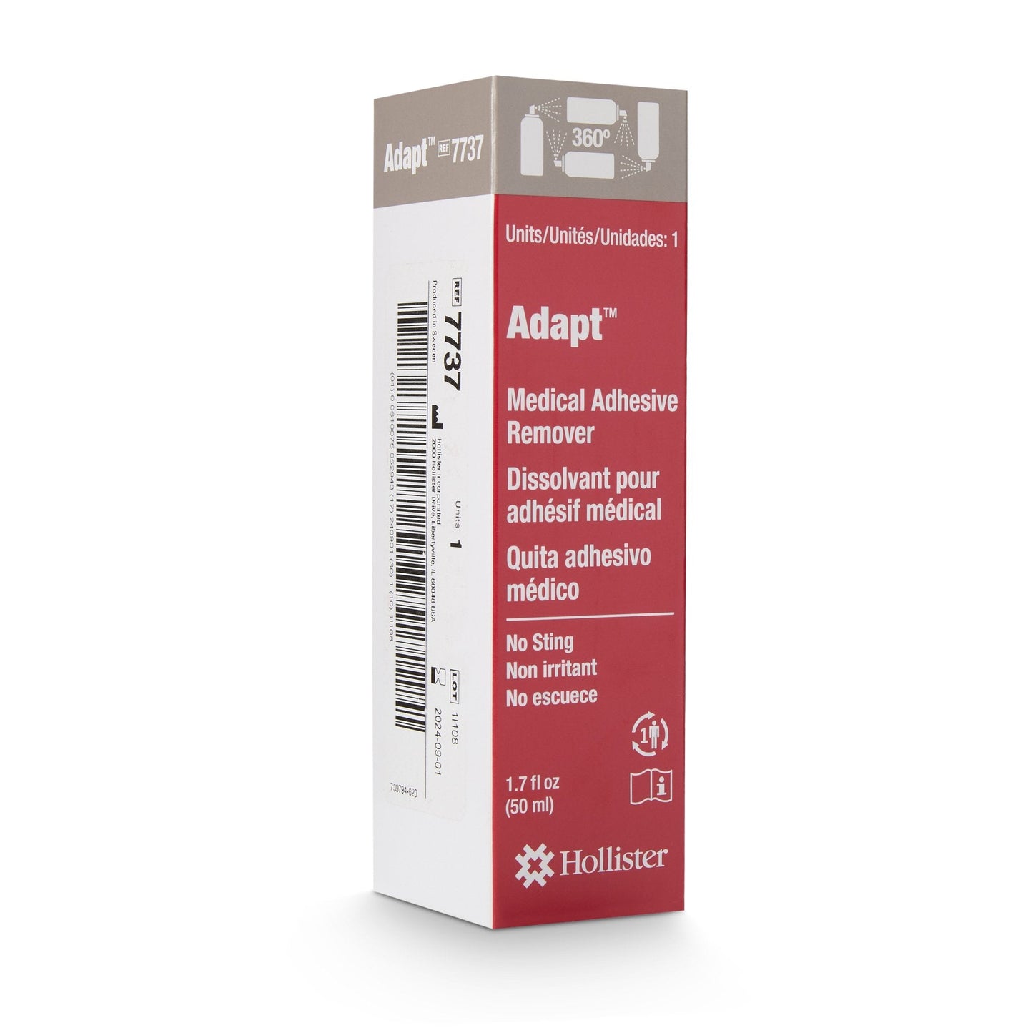 Adapt Adhesive Remover, 1.7 ounce spray can 7737