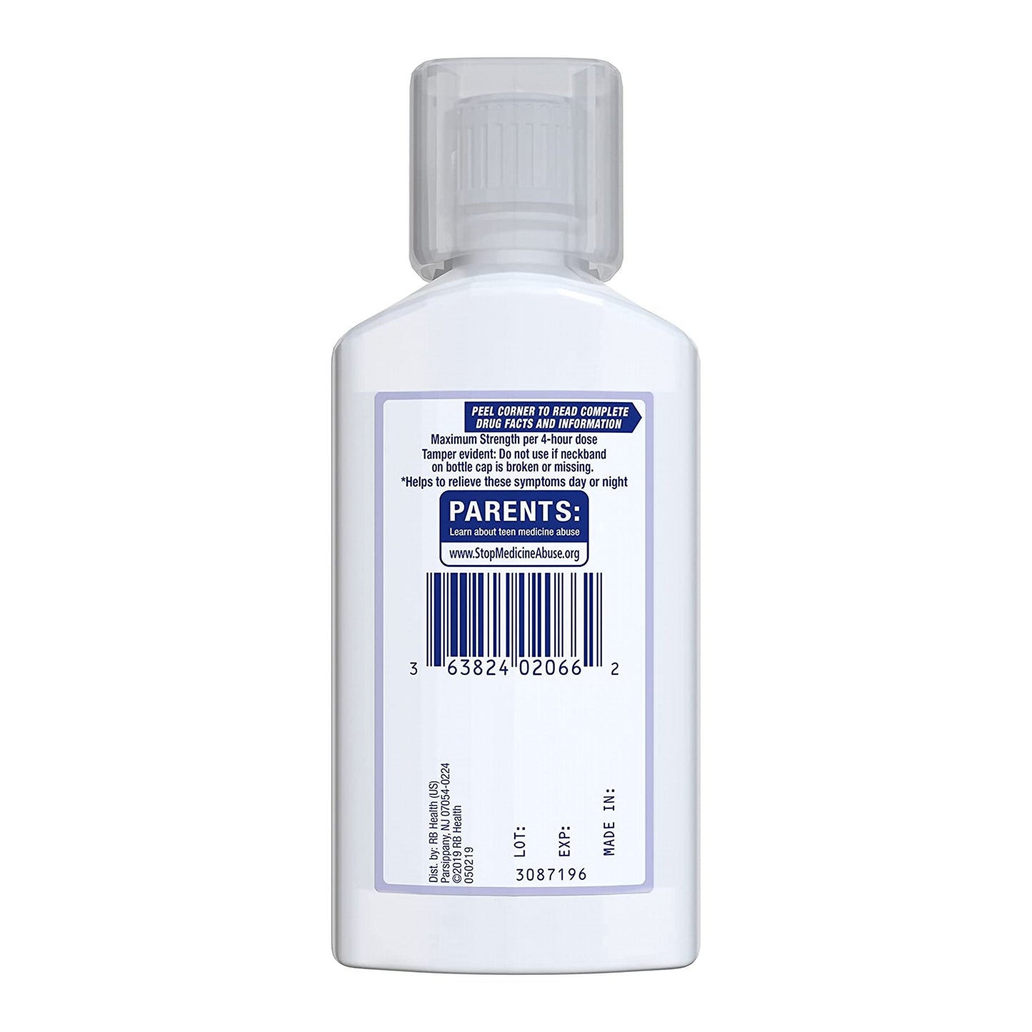 Mucinex® Fast-Max™ Cold & Flu Cold and Cough Relief, 6-ounce Bottle 63824054866