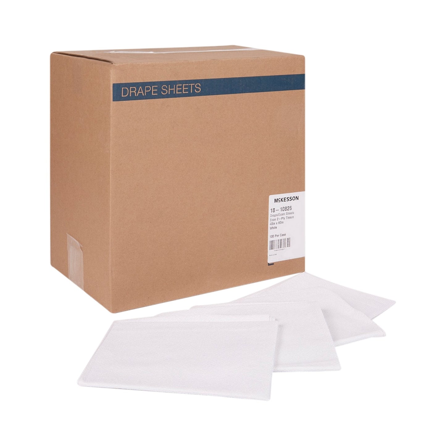 McKesson Nonsterile Physical Exam Drape, 40 x 60 Inch 18-10826